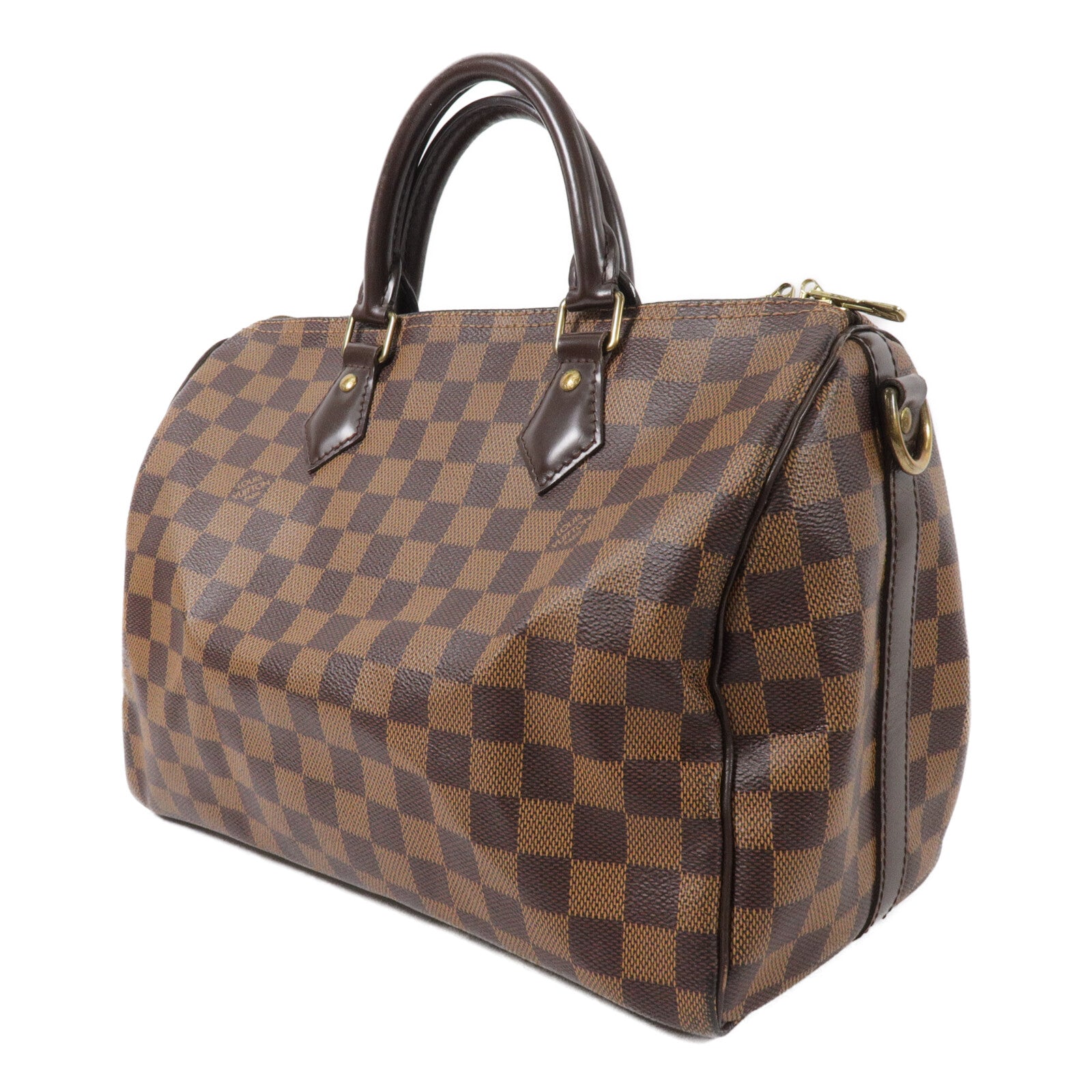 LOUIS VUITTON Damier Speedy Bandouliere 30手挽肩背兩用袋