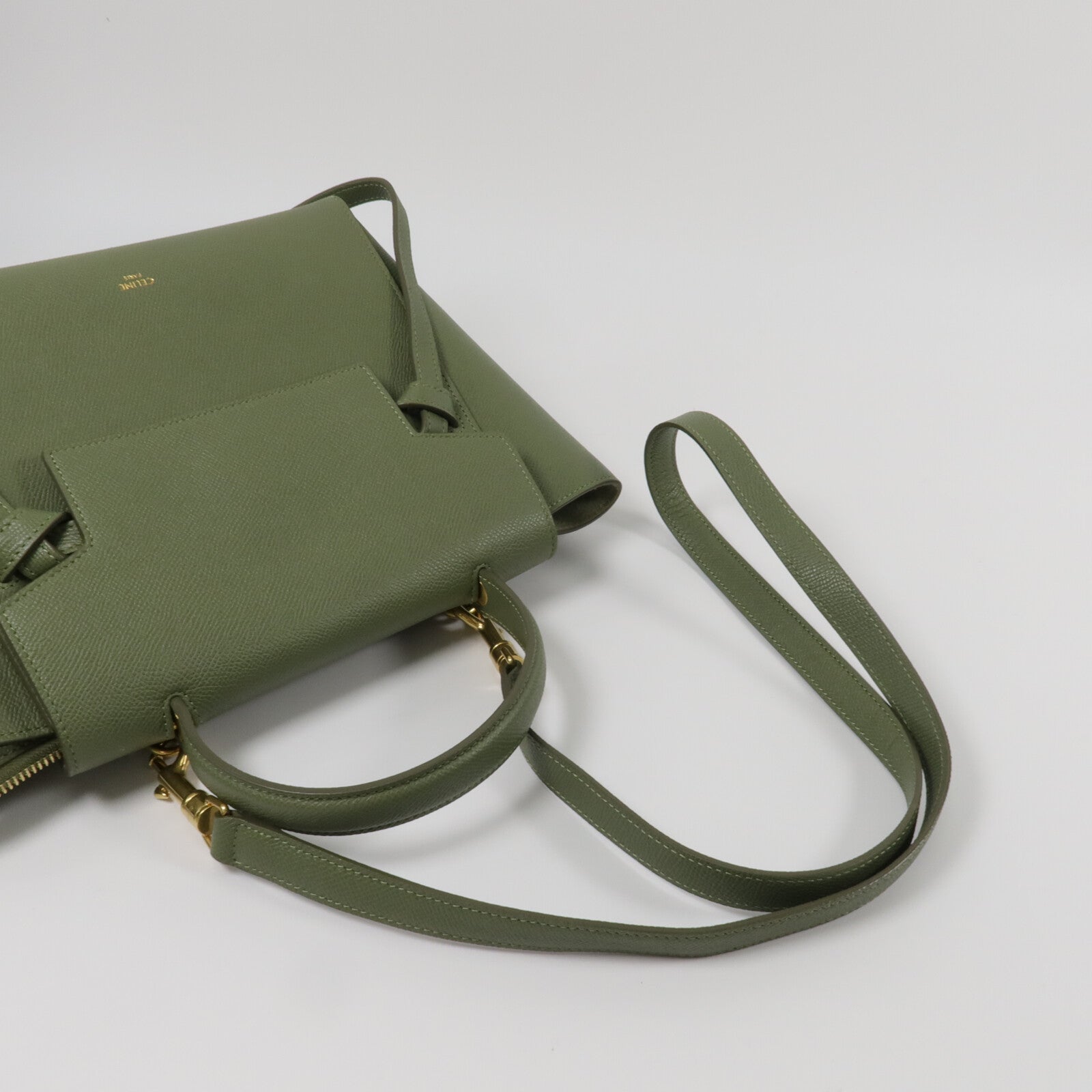CELINE 牛皮皮革Micro Belt Bag手挽肩背兩用袋