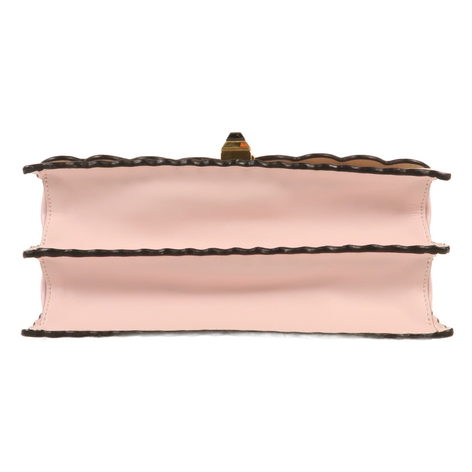 FENDI 牛皮皮革KAN I金扣鏈帶肩背袋