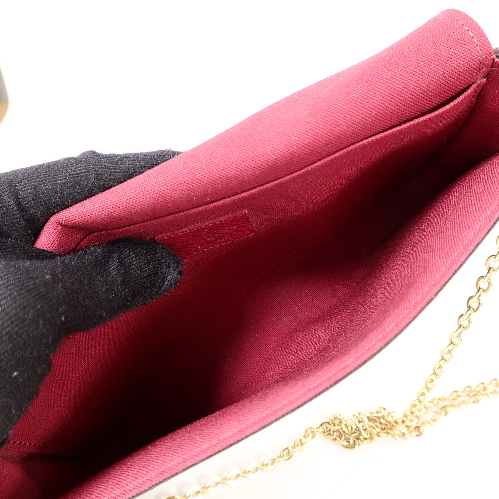 LOUIS VUITTON Monogram Pochette Felicie鏈帶肩背袋