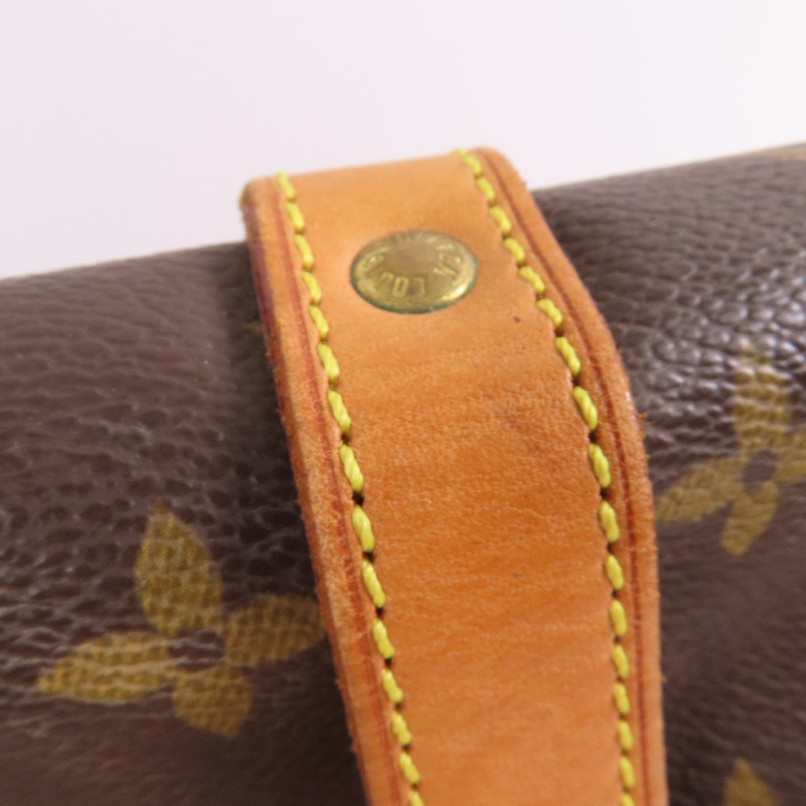 LOUIS VUITTON Monogram Saumur 30金扣肩背袋棕色