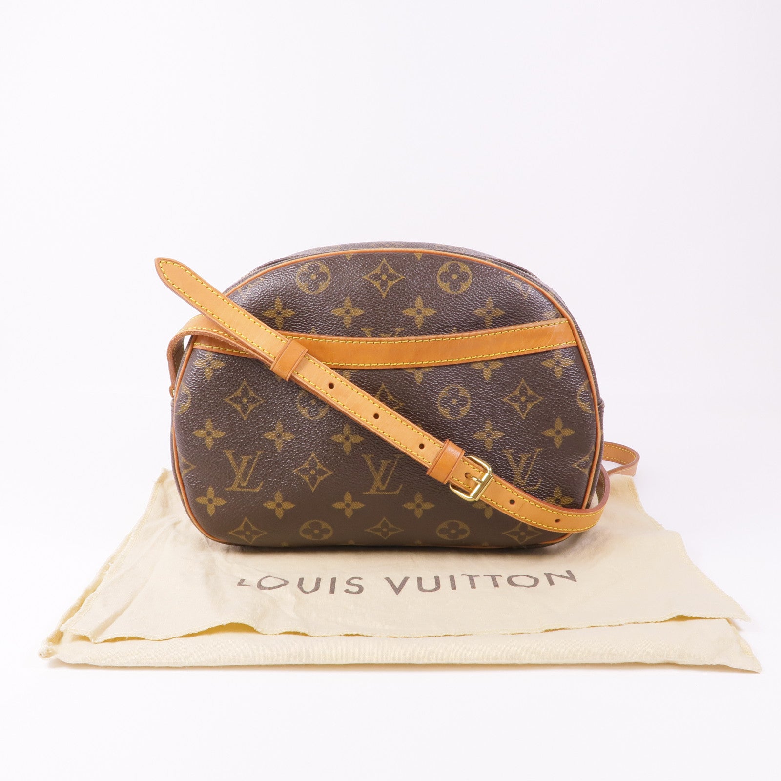 LOUIS VUITTON Monogram Blois金扣肩背袋棕色