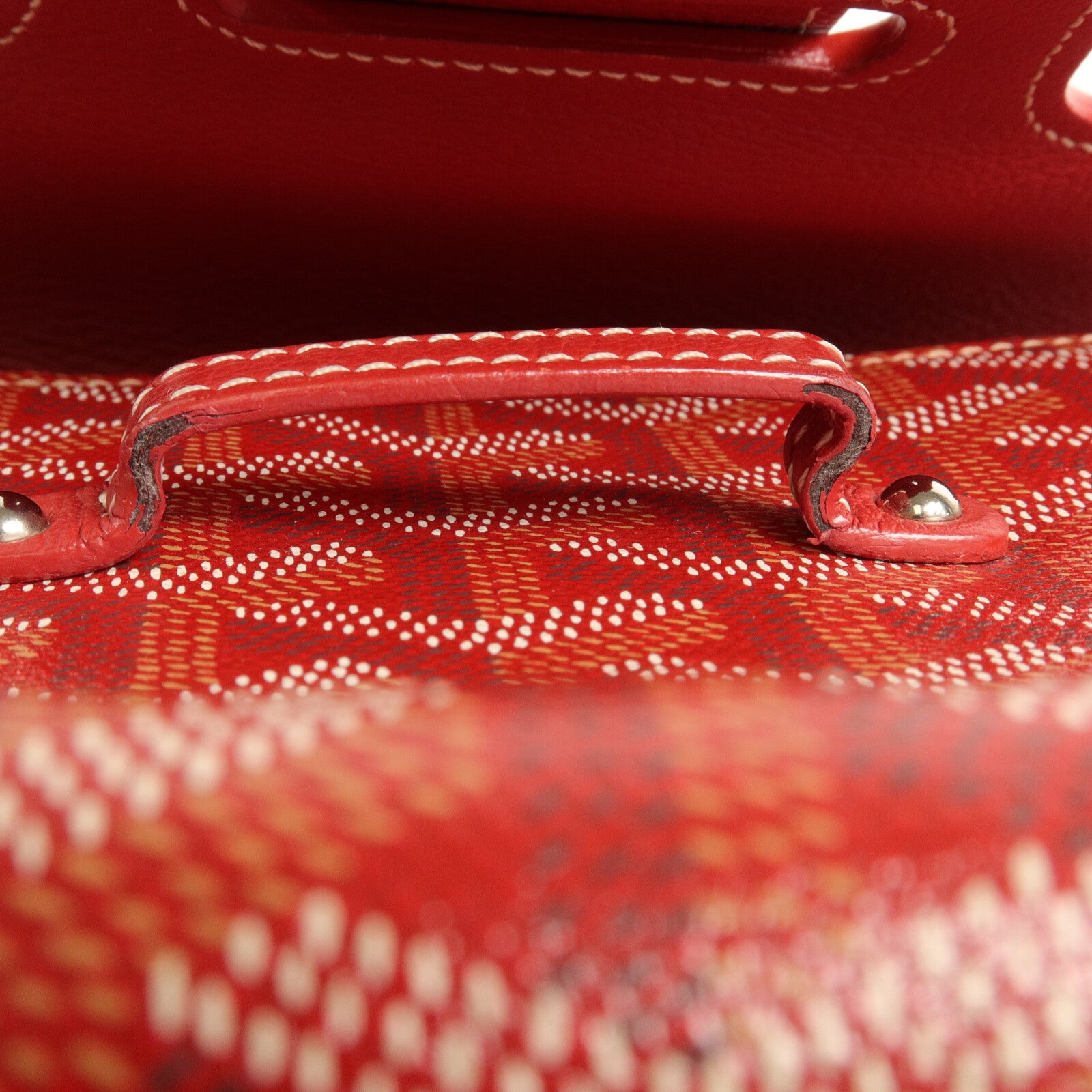 GOYARD 塗層帆布/牛皮皮革Saigon PM手挽肩背兩用袋