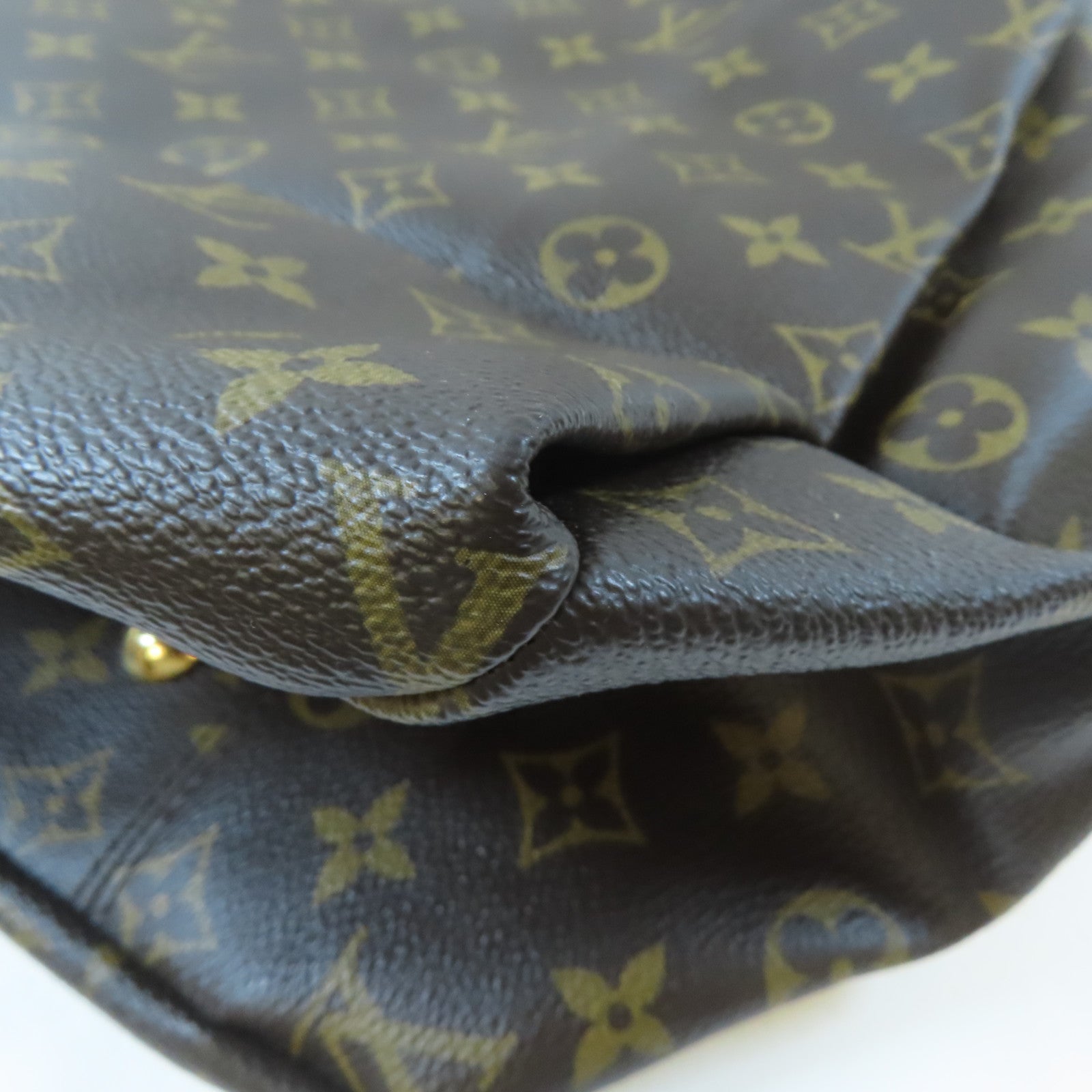 LOUIS VUITTON Monogram Artsy GM金扣肩背袋啡色