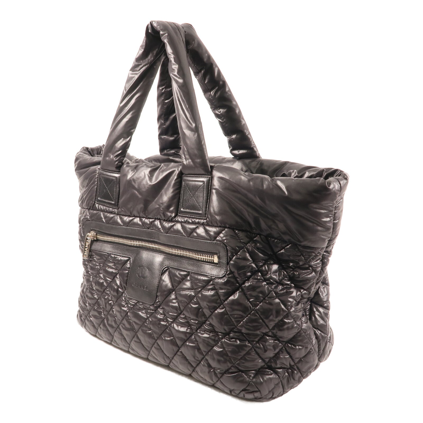 CHANEL 【激減優惠】尼龍Coco Cocoon Tote Bag銀扣手挽袋