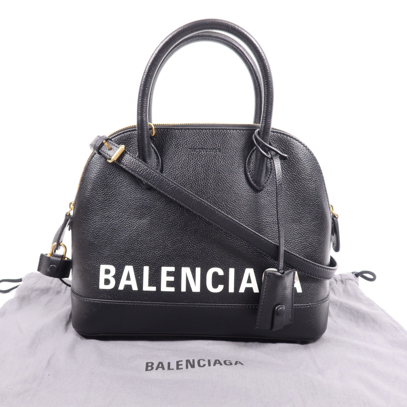BALENCIAGA 牛皮皮革Ville Small金扣手挽肩背兩用袋