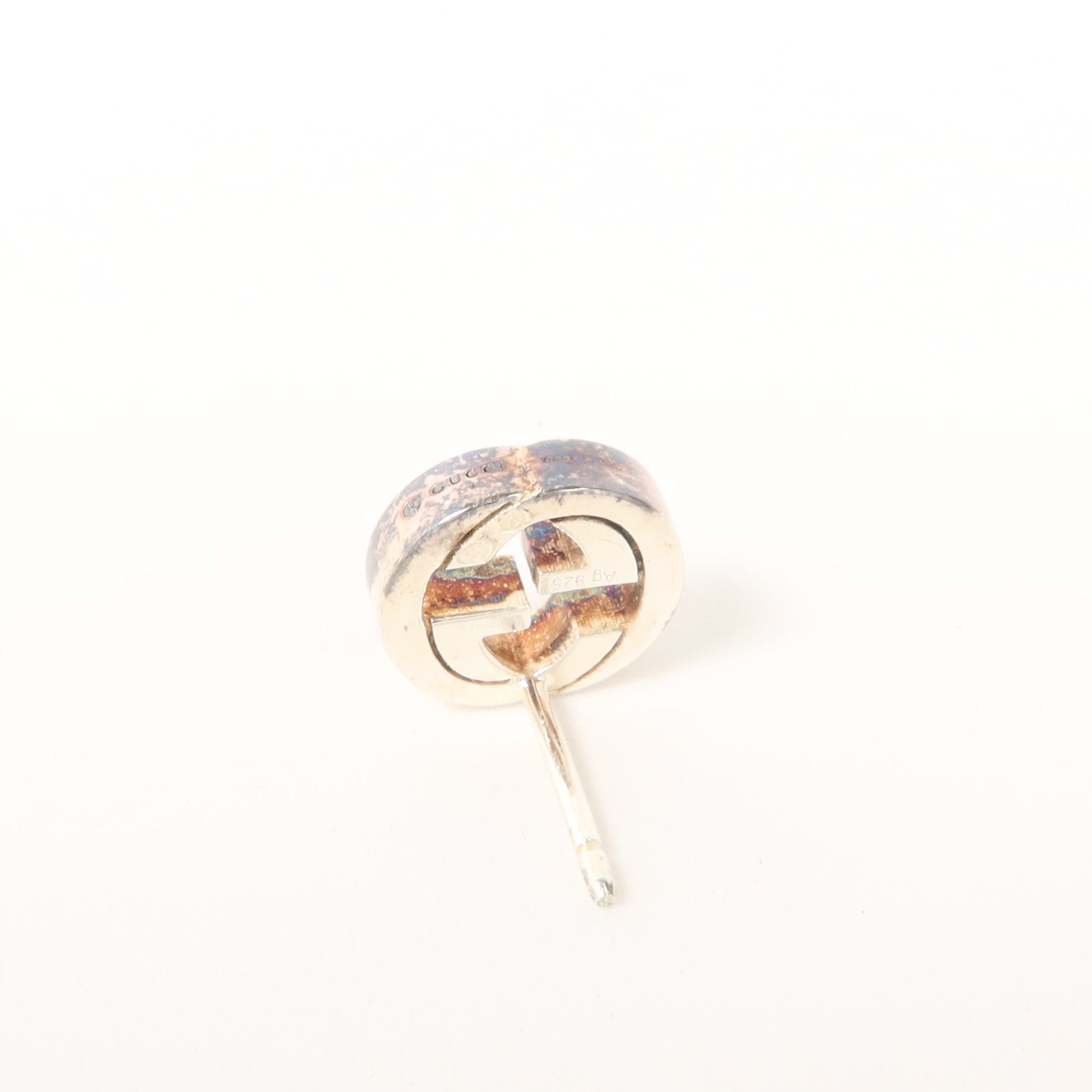 GUCCI 925純銀Interlocking G Earrings耳環