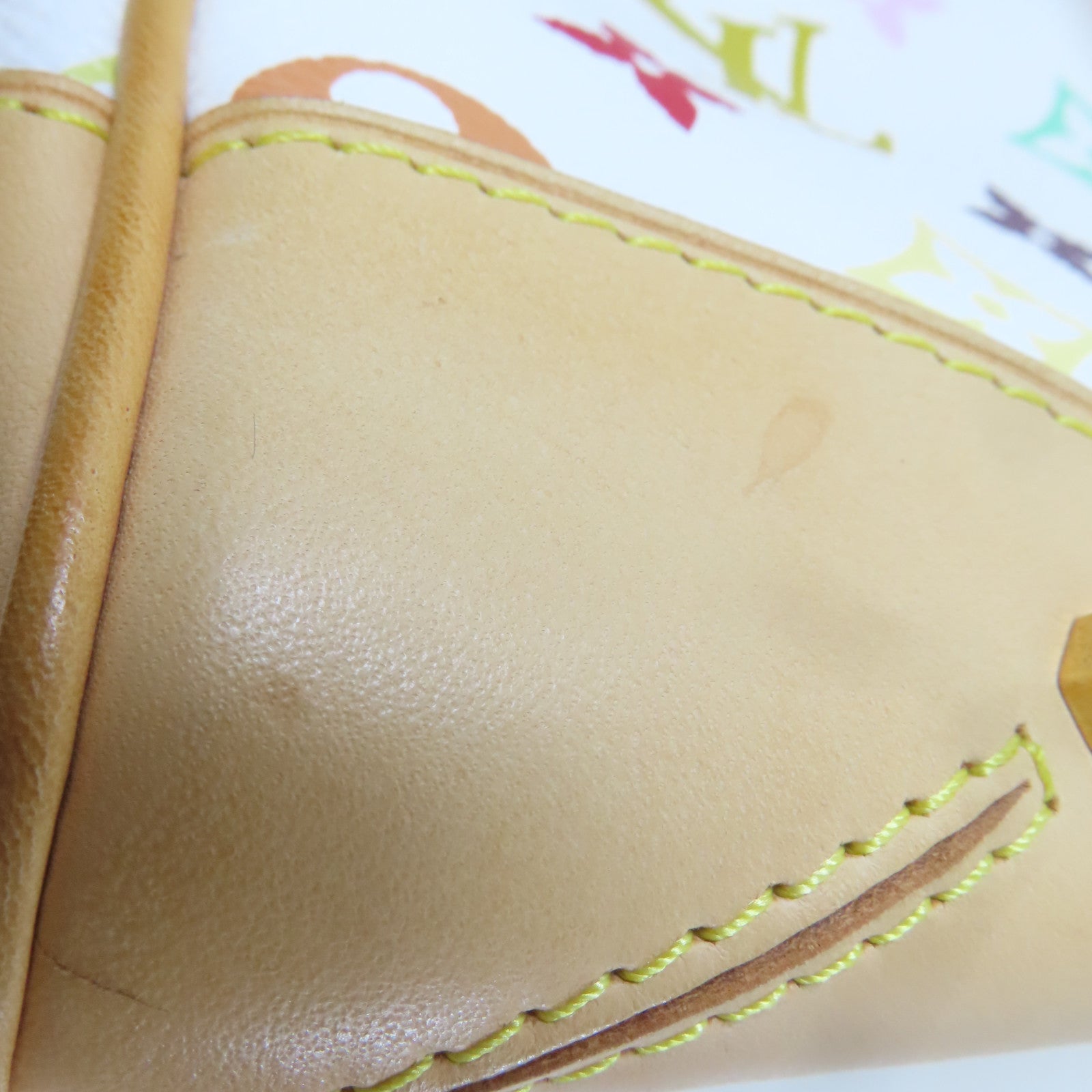 LOUIS VUITTON Monogram Multicolore Claudia金扣肩背袋白色/彩色