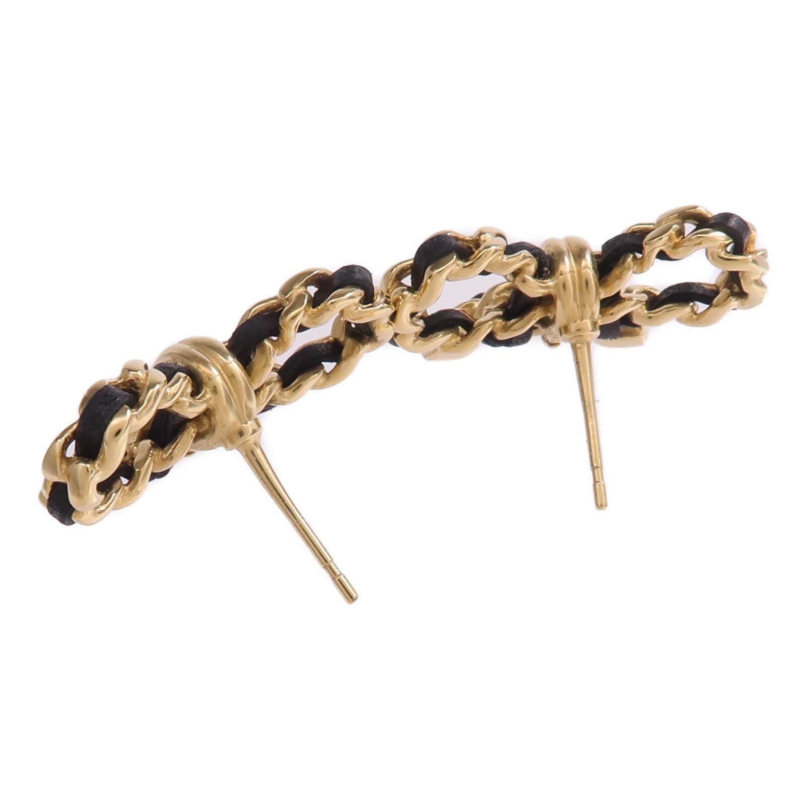 CHANEL 金屬/皮革Earrings耳環