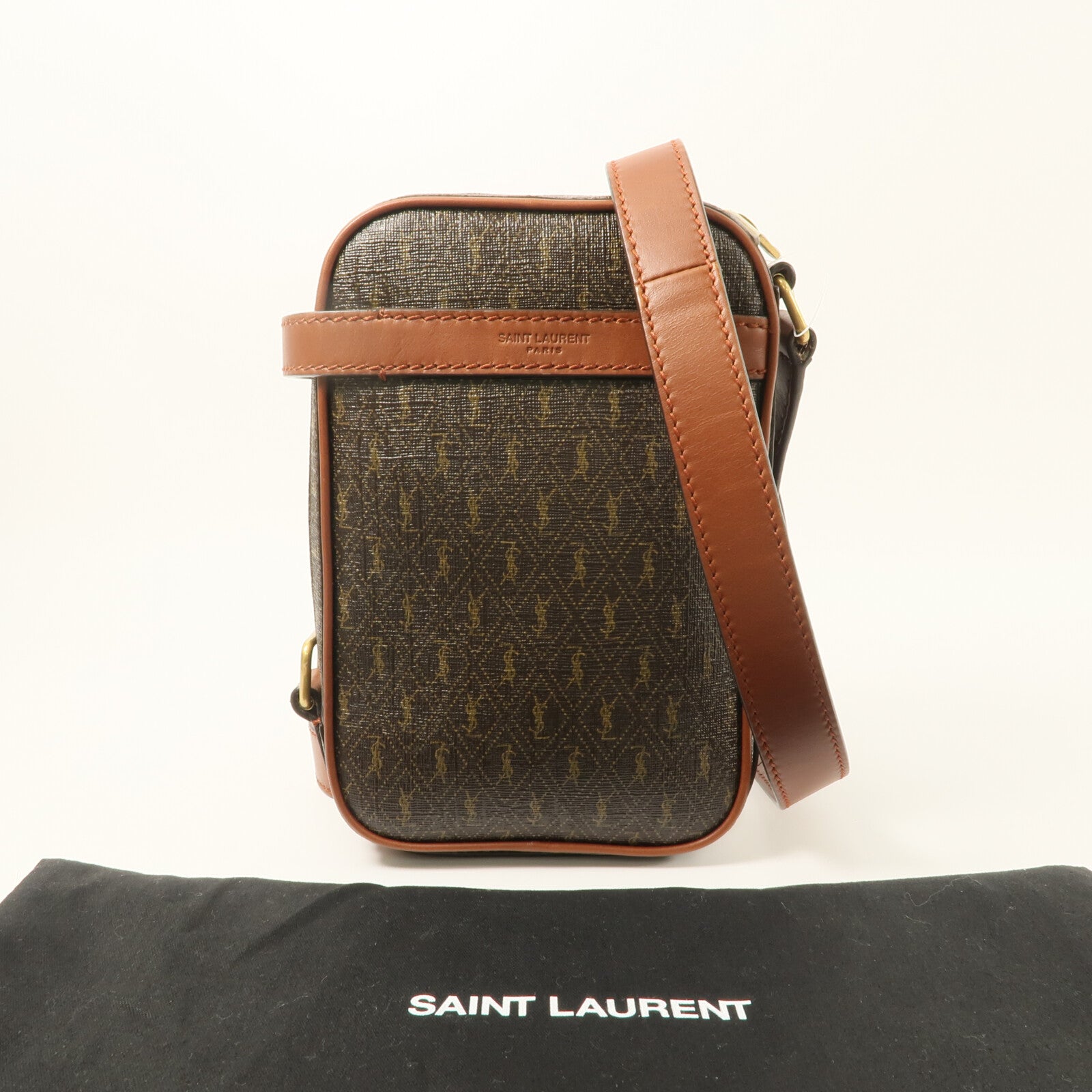 SAINT LAURENT 塗層帆布Le Monogramme CrossBody Bag肩背袋