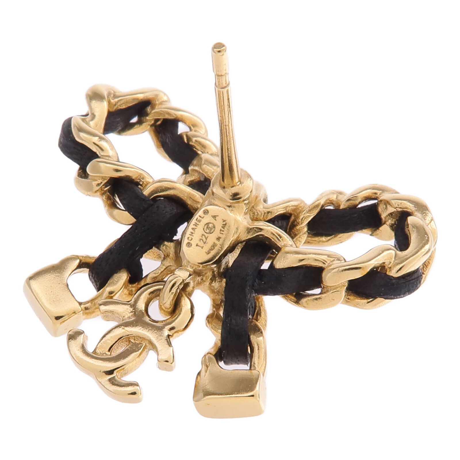 CHANEL 金屬/皮革Earrings耳環