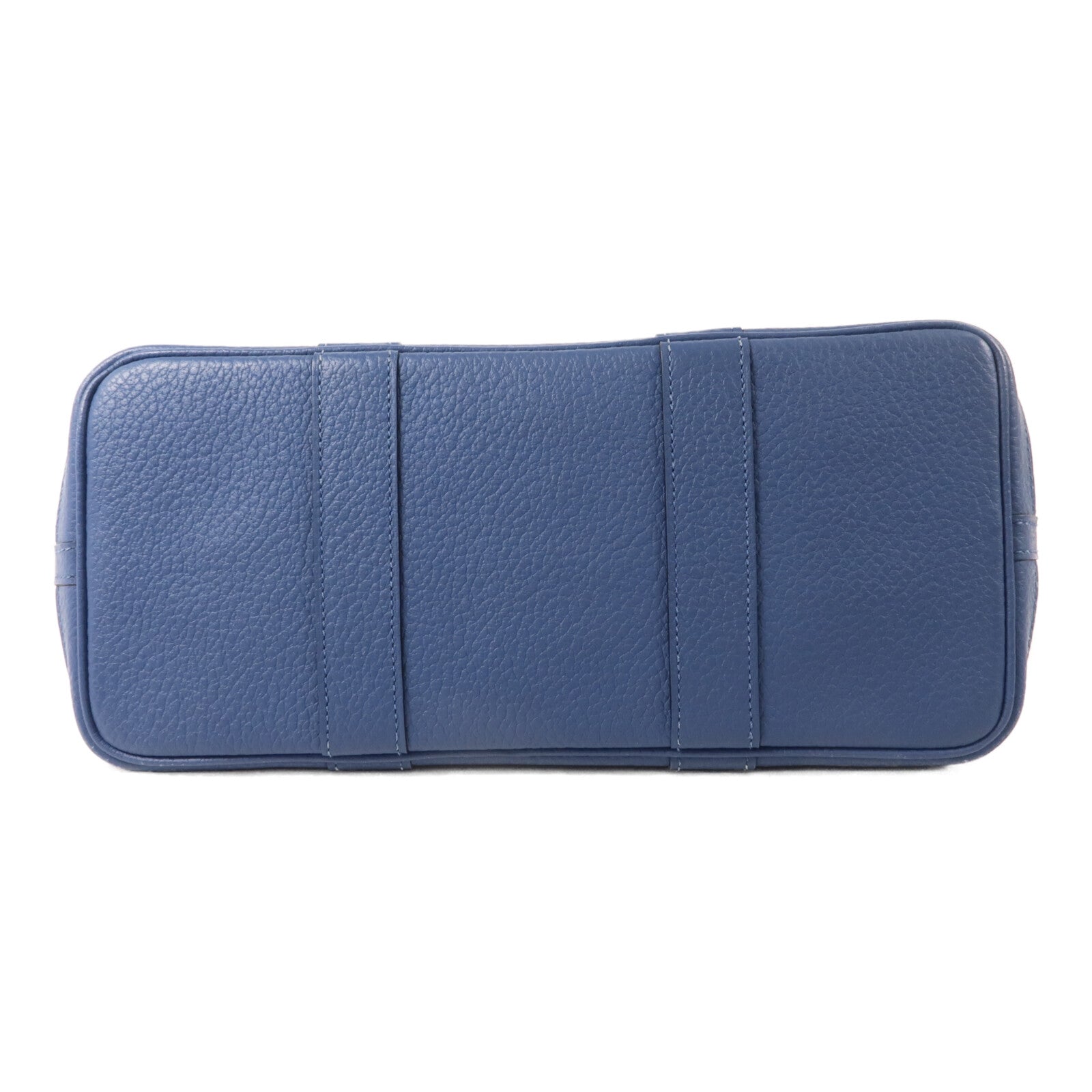 HERMES Negonda皮革Garden Party TPM手挽袋Bleu Brighton