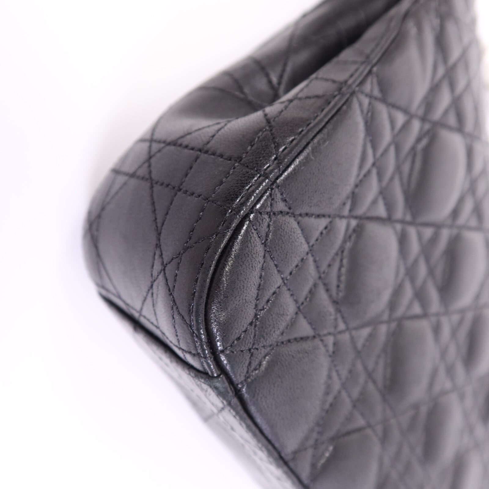 Dior 羊皮皮革Miss Dior銀扣鏈帶肩背袋