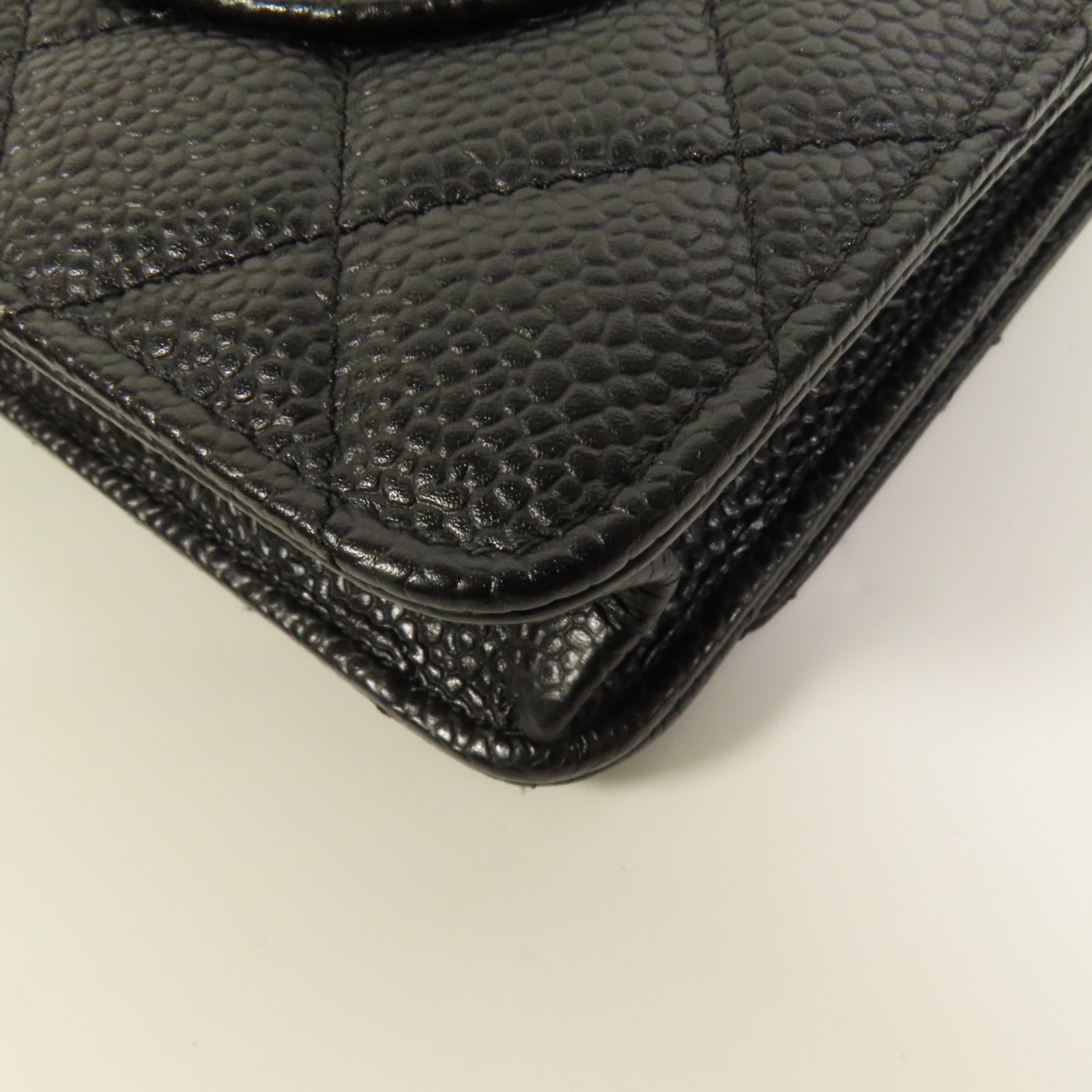 CHANEL 牛皮皮革WOC Wallet On Chain銀扣鏈帶肩背袋