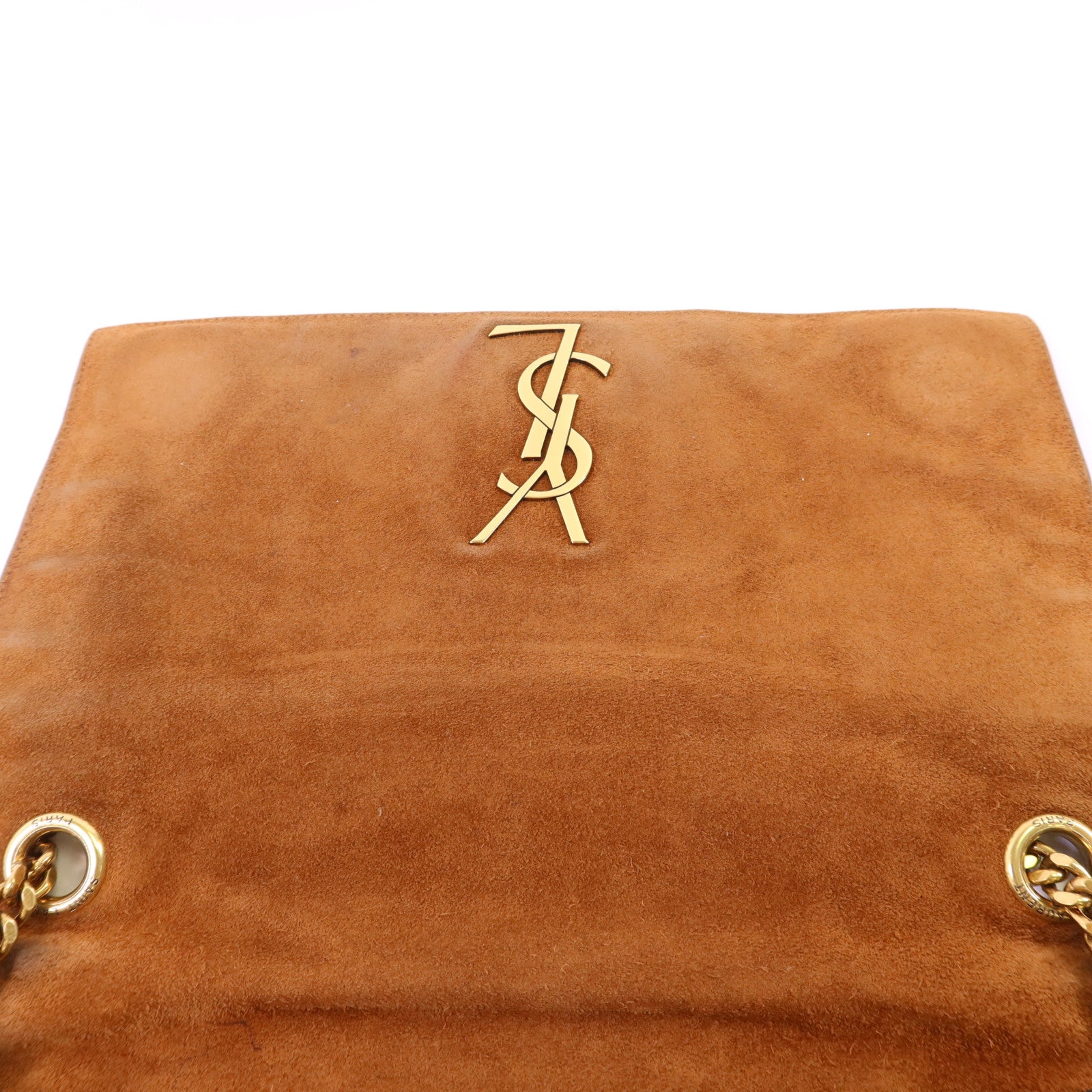 SAINT LAURENT 牛皮皮革/麂皮皮革Medium Kate Reversible Chain Bag金扣鏈帶肩背袋