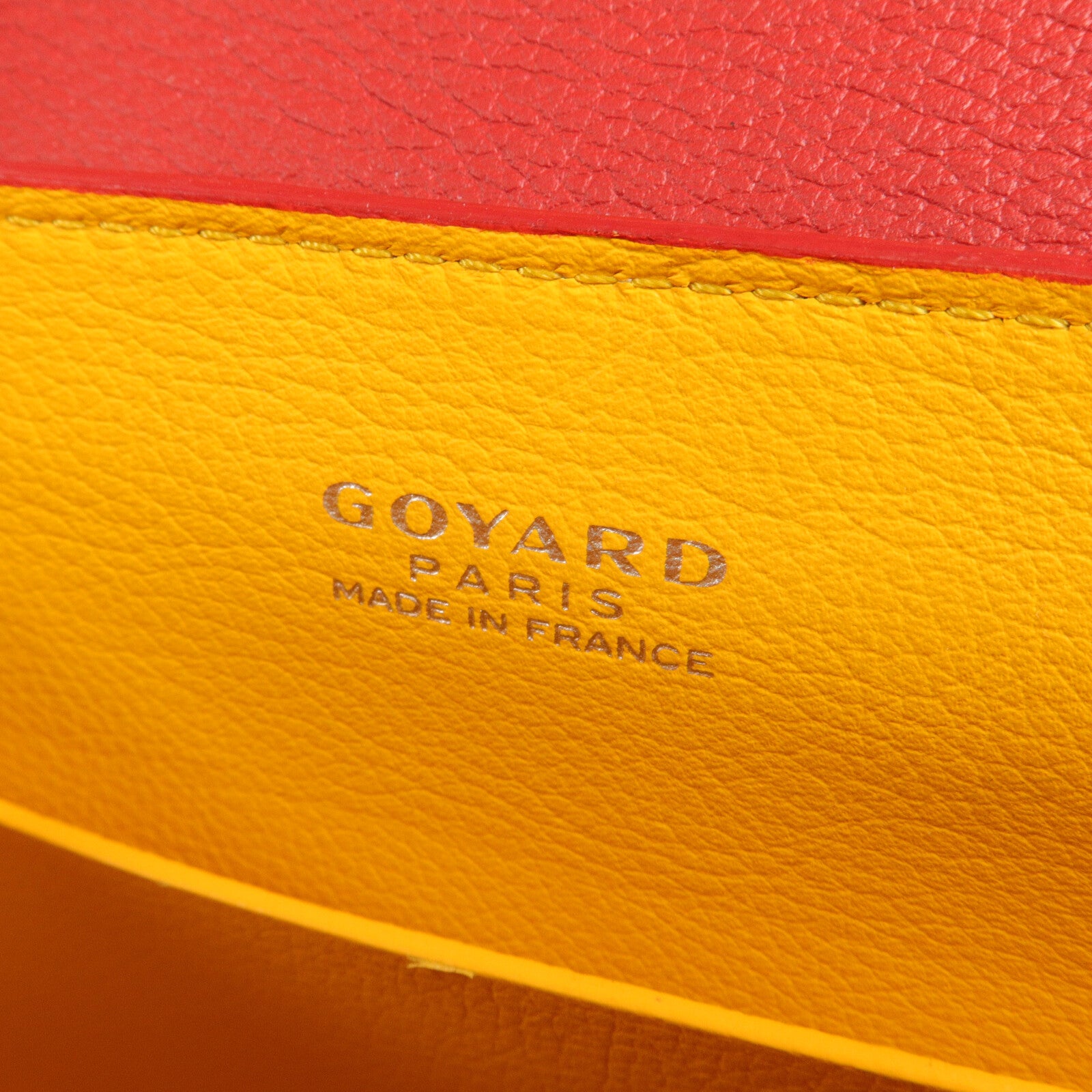 GOYARD 塗層帆布/牛皮皮革Saigon PM手挽肩背兩用袋