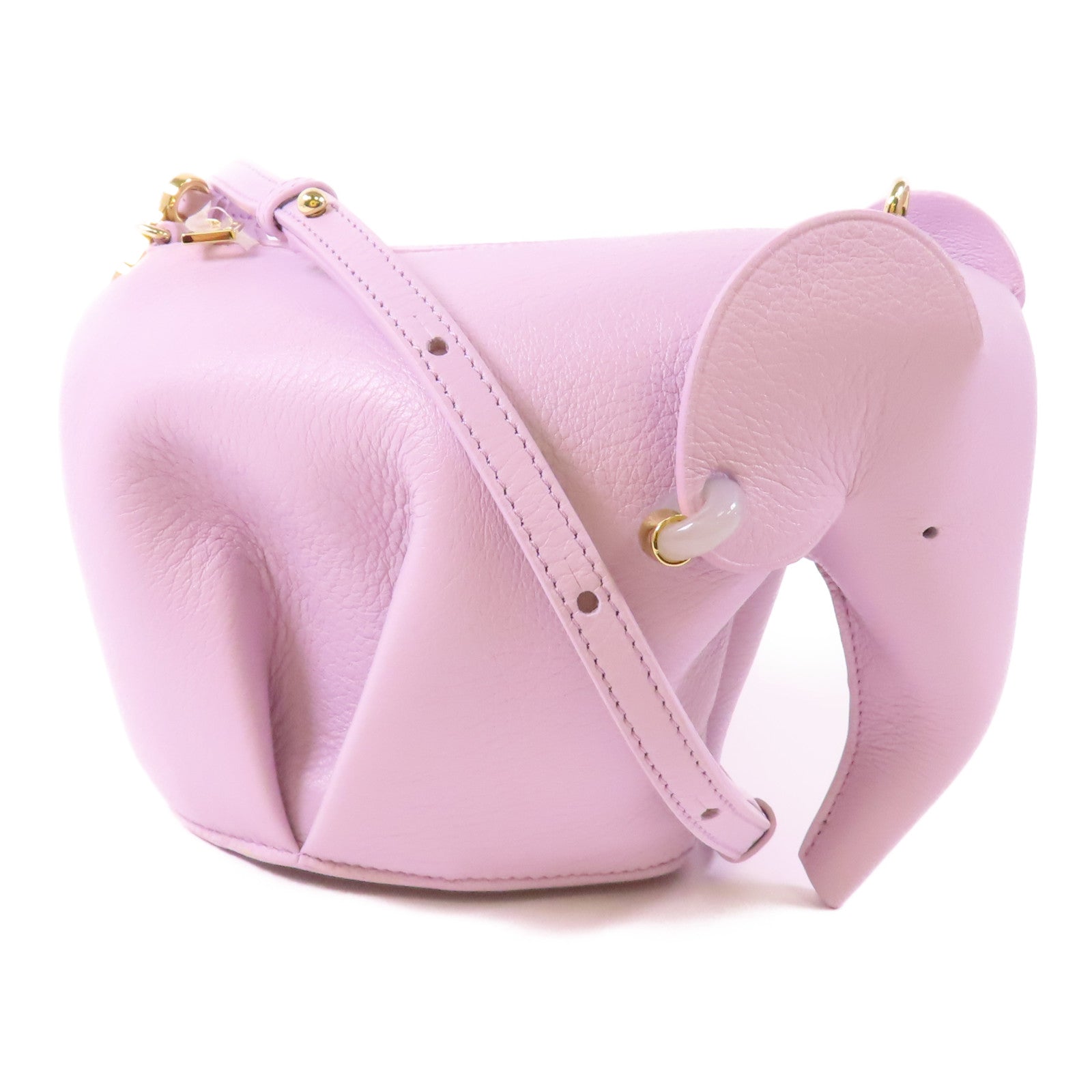 LOEWE 牛皮皮革Elephant Bag金扣肩背袋