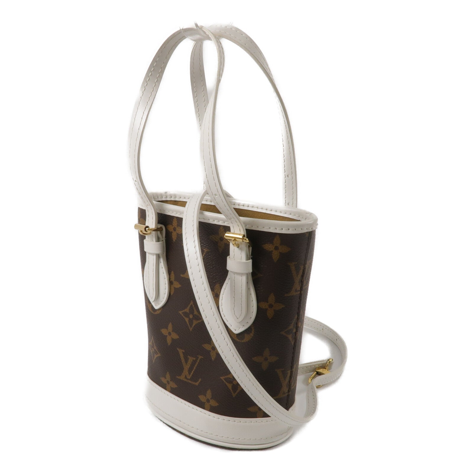 LOUIS VUITTON Monogram Nano Bucket手挽肩背兩用袋