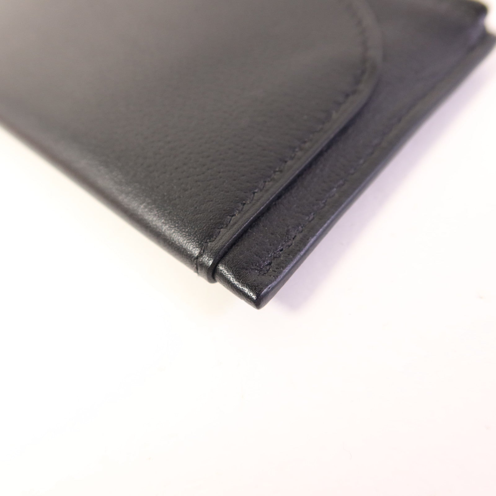 HERMES Evercolor皮革Strap Phone Case PM銀扣手拿包