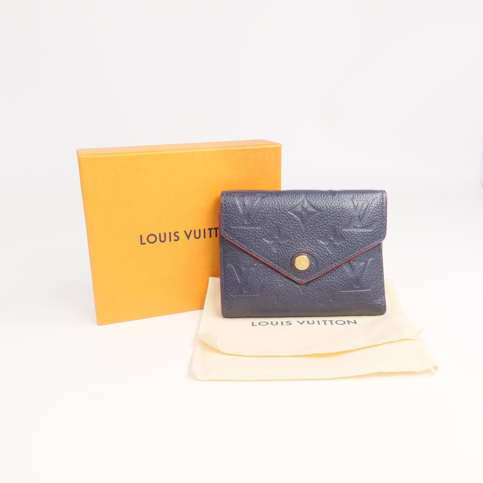 LOUIS VUITTON Monogram Empreinte Victorine金扣錢包