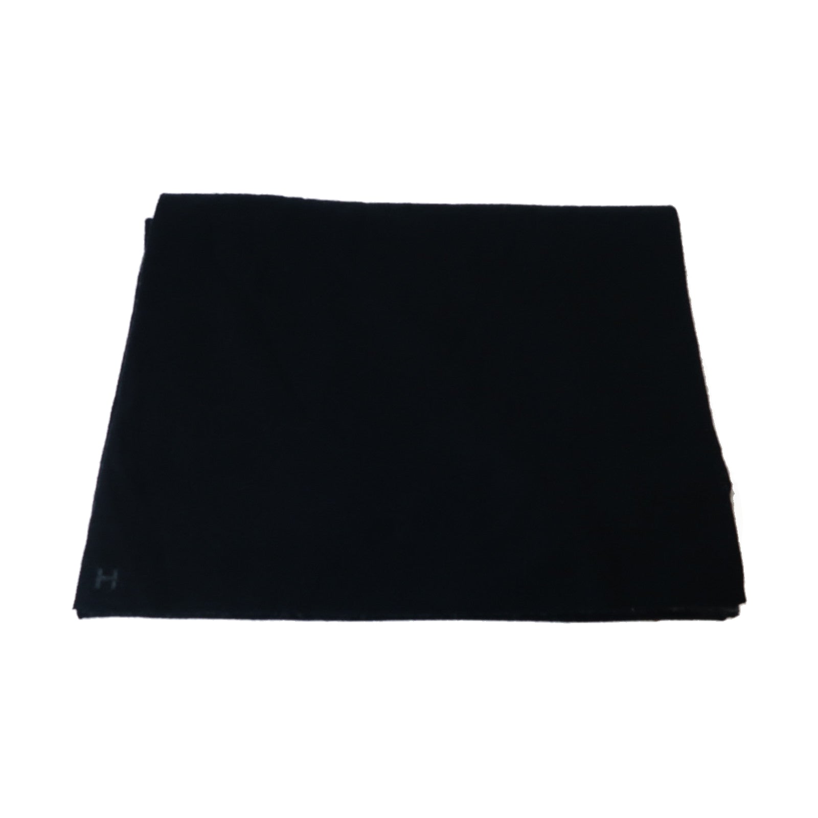 HERMES 【激減優惠】羊絨/絲質Scarf圍巾黑色/灰色