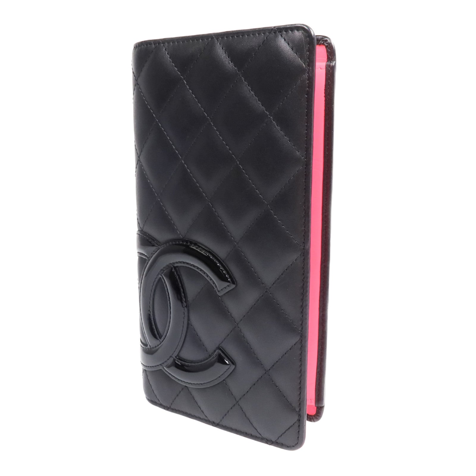 CHANEL 牛皮皮革Cambon Long Wallet銀扣長錢包