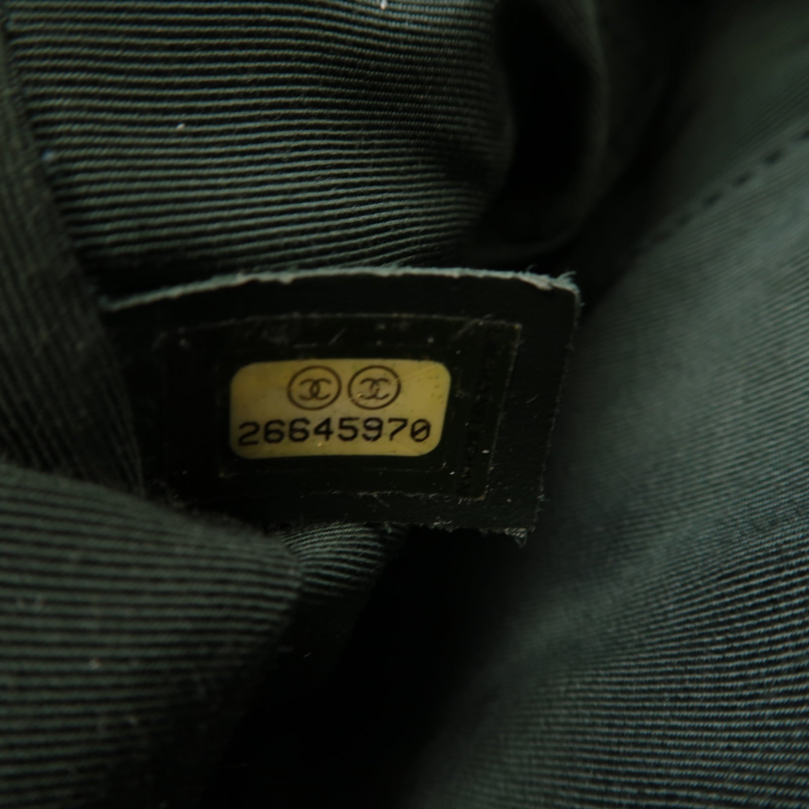 CHANEL 【激減優惠】菱格牛皮皮革2way Shoulder Bag金扣手挽肩背兩用袋綠色