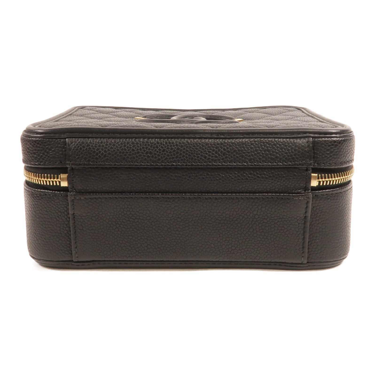 CHANEL 牛皮皮革Filigree Vanity Case手挽肩背兩用袋
