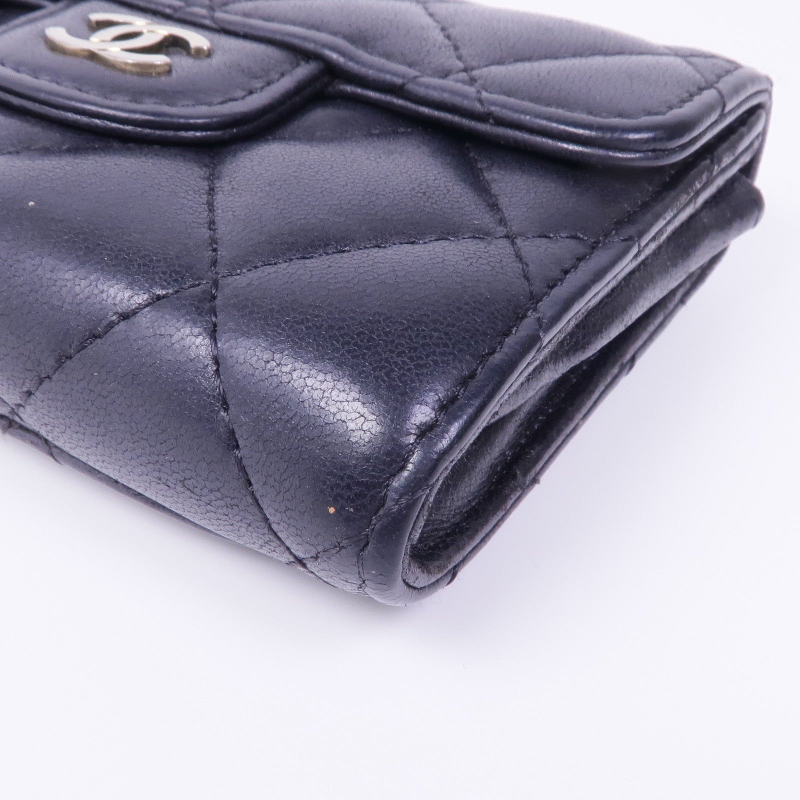 CHANEL 羊皮皮革Card Case金扣卡片套