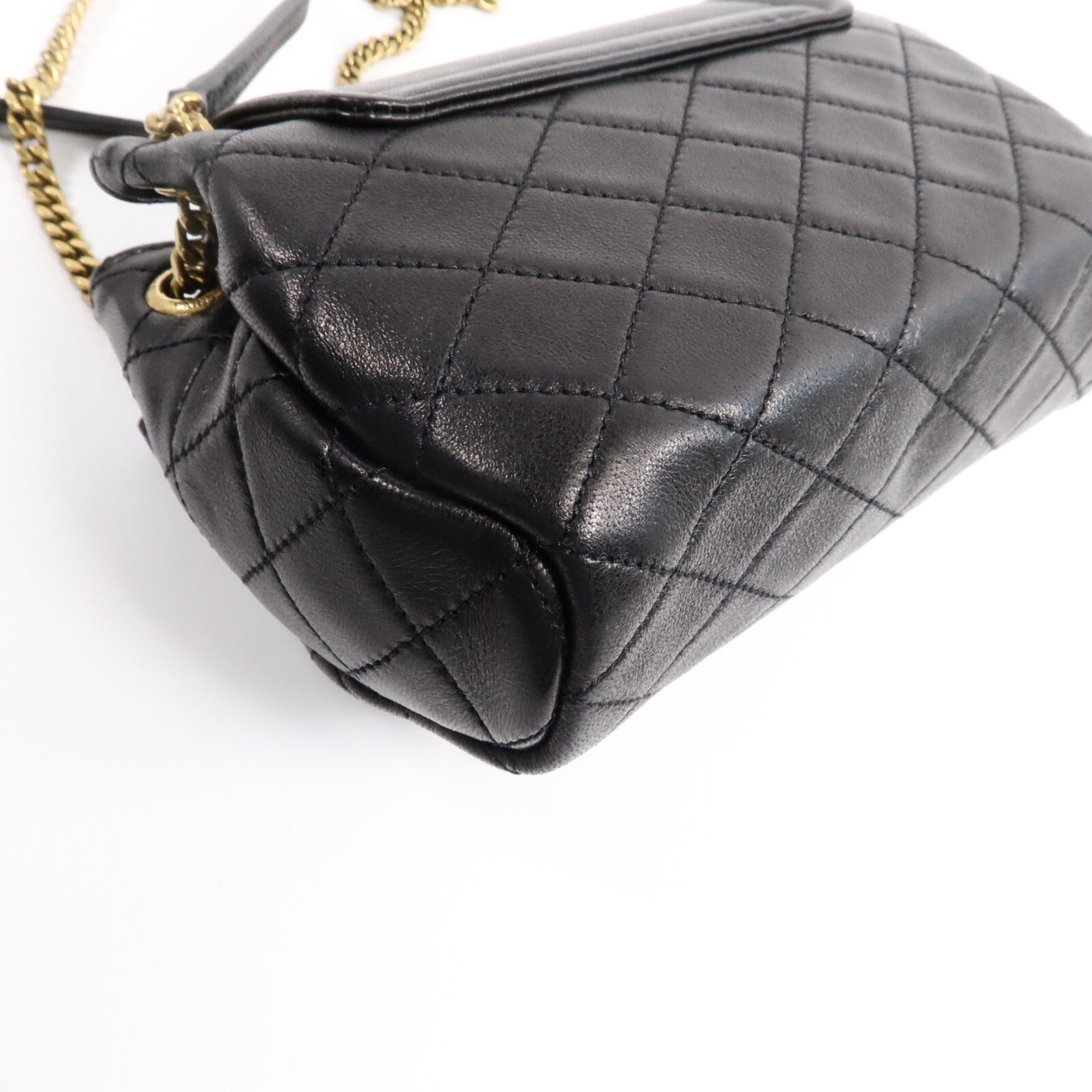 YVES SAINT LAURENT 羊皮皮革Nolita Mini鏈帶肩背袋