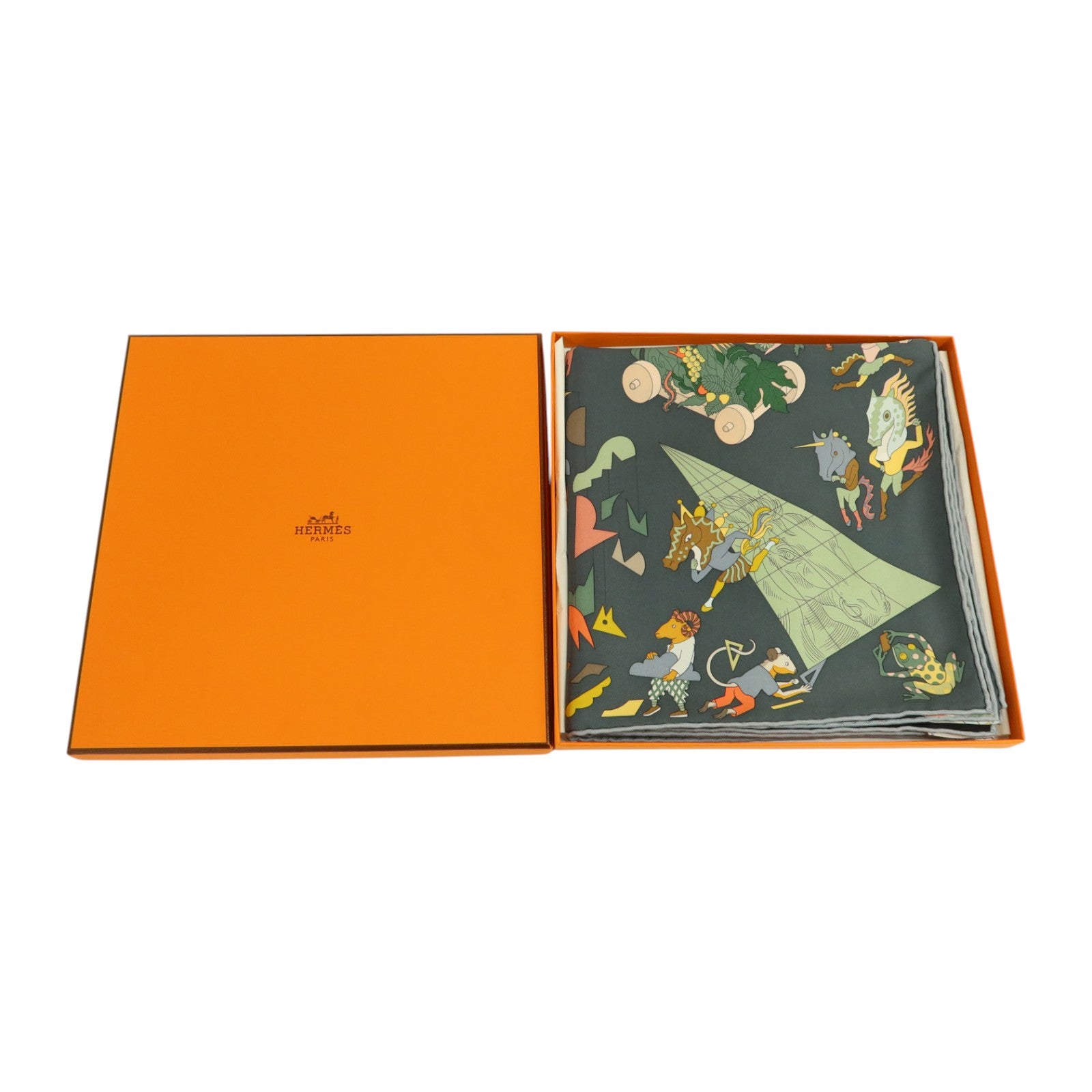 HERMES 絲質Scarf 90x90絲巾