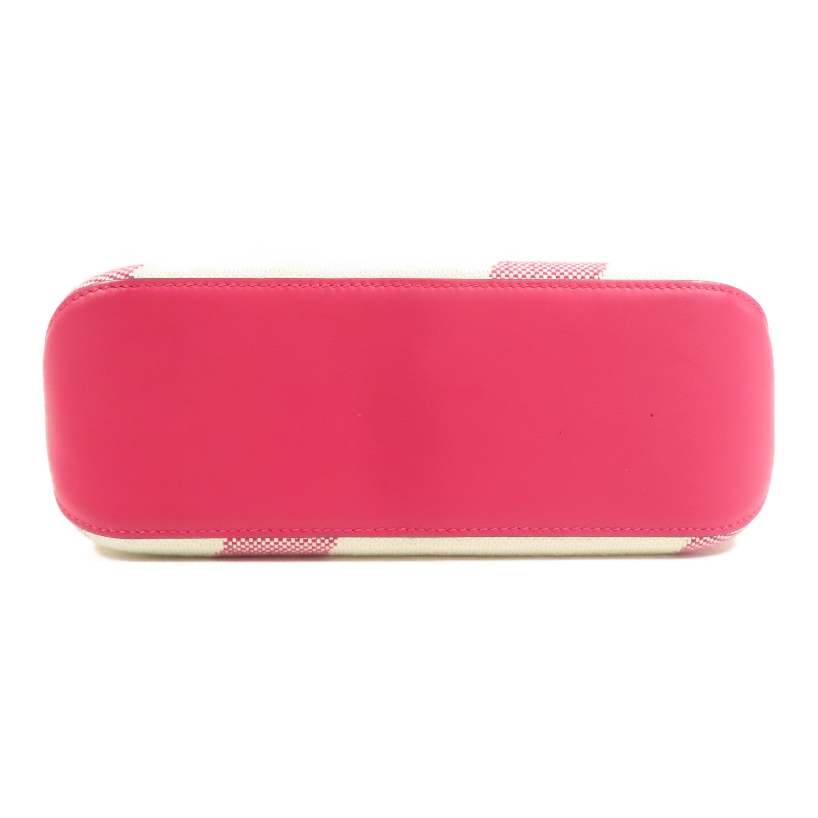 HERMES 【激減優惠】帆布Cabas H En Biais 27手挽肩背兩用袋Rose Shocking