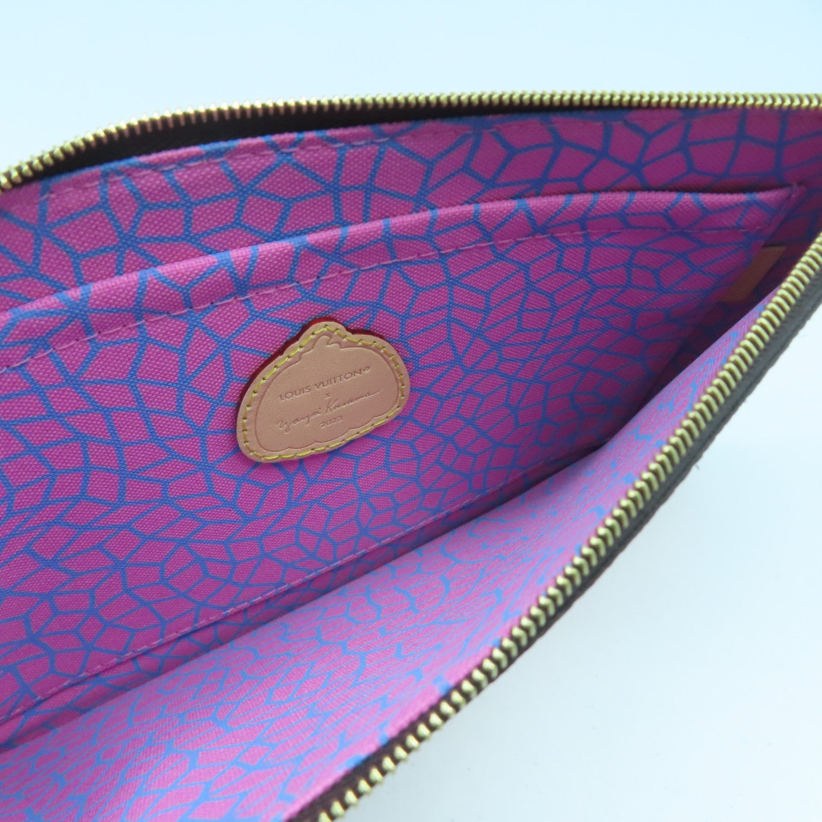 LOUIS VUITTON Monogram Lv x YK Neverfull MM金扣肩背袋啡色