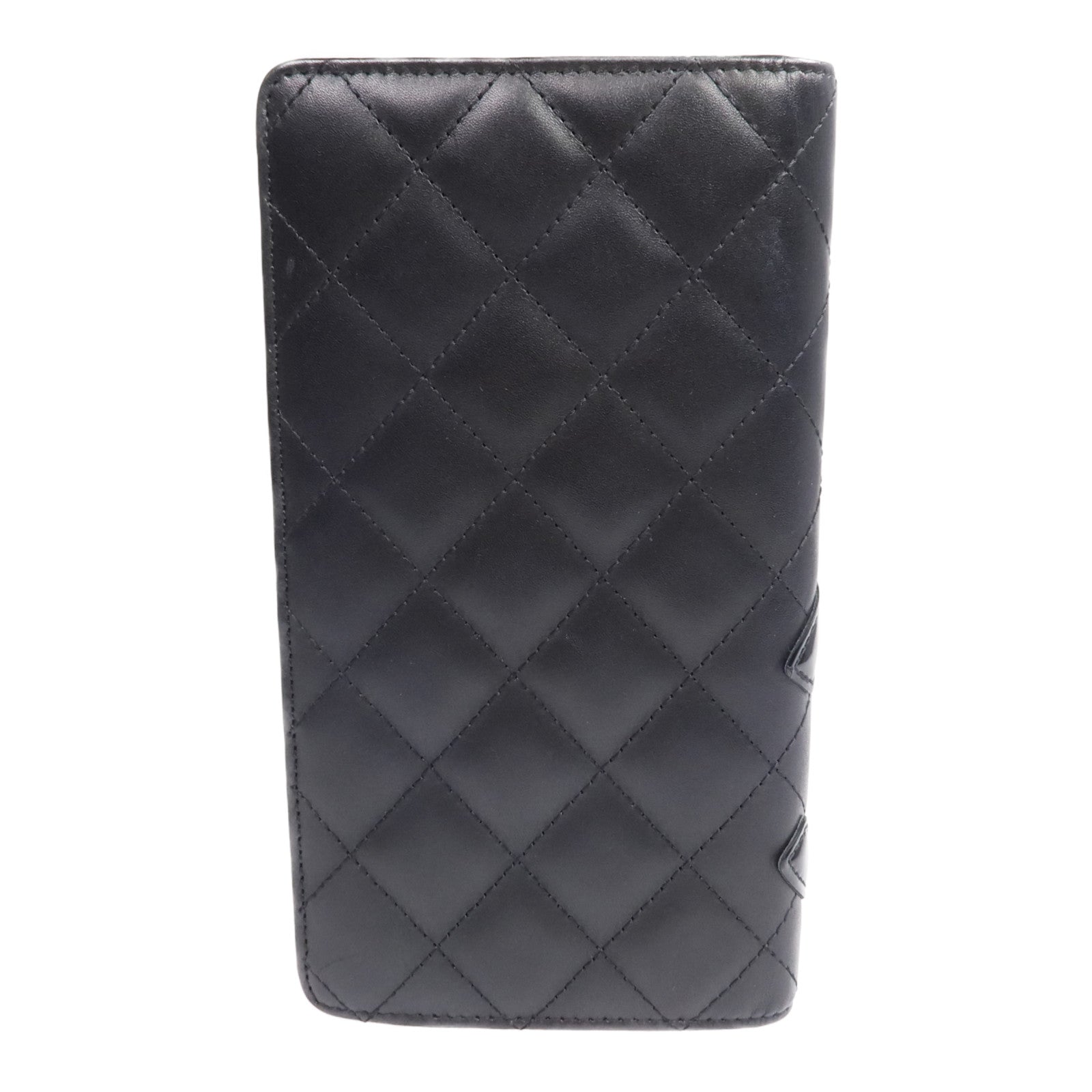 CHANEL 牛皮皮革Cambon Long Wallet銀扣長錢包