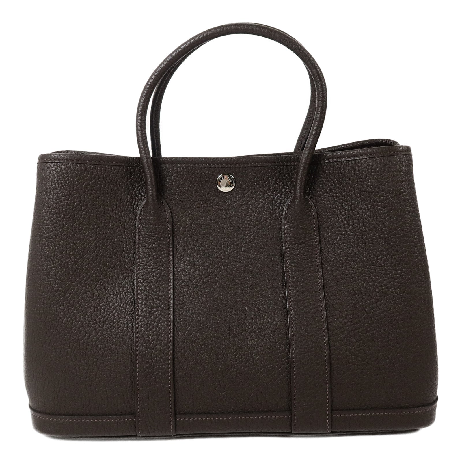 HERMES Negonda皮革Garden Party TPM手挽袋Ebene