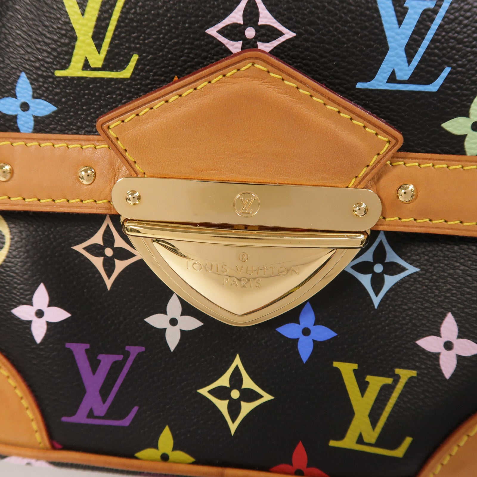 LOUIS VUITTON Monogram Multicolore Rita金扣手挽肩背兩用袋