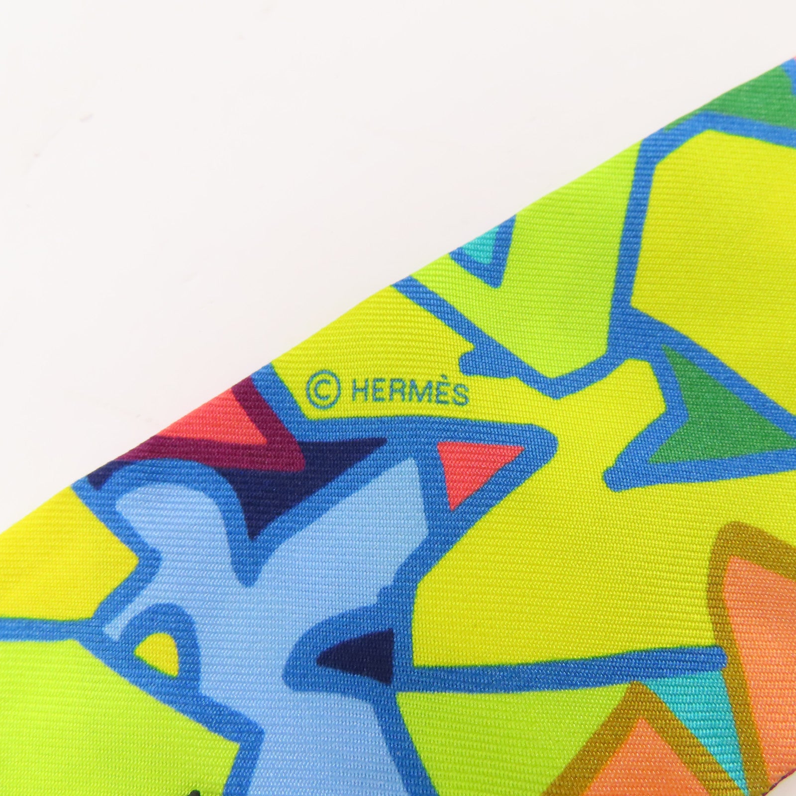 HERMES 絲質Twilly絲巾