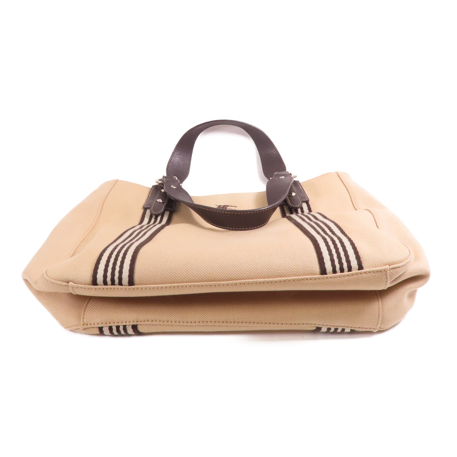 BURBERRY 帆布Shoulder Bag銀扣肩背袋