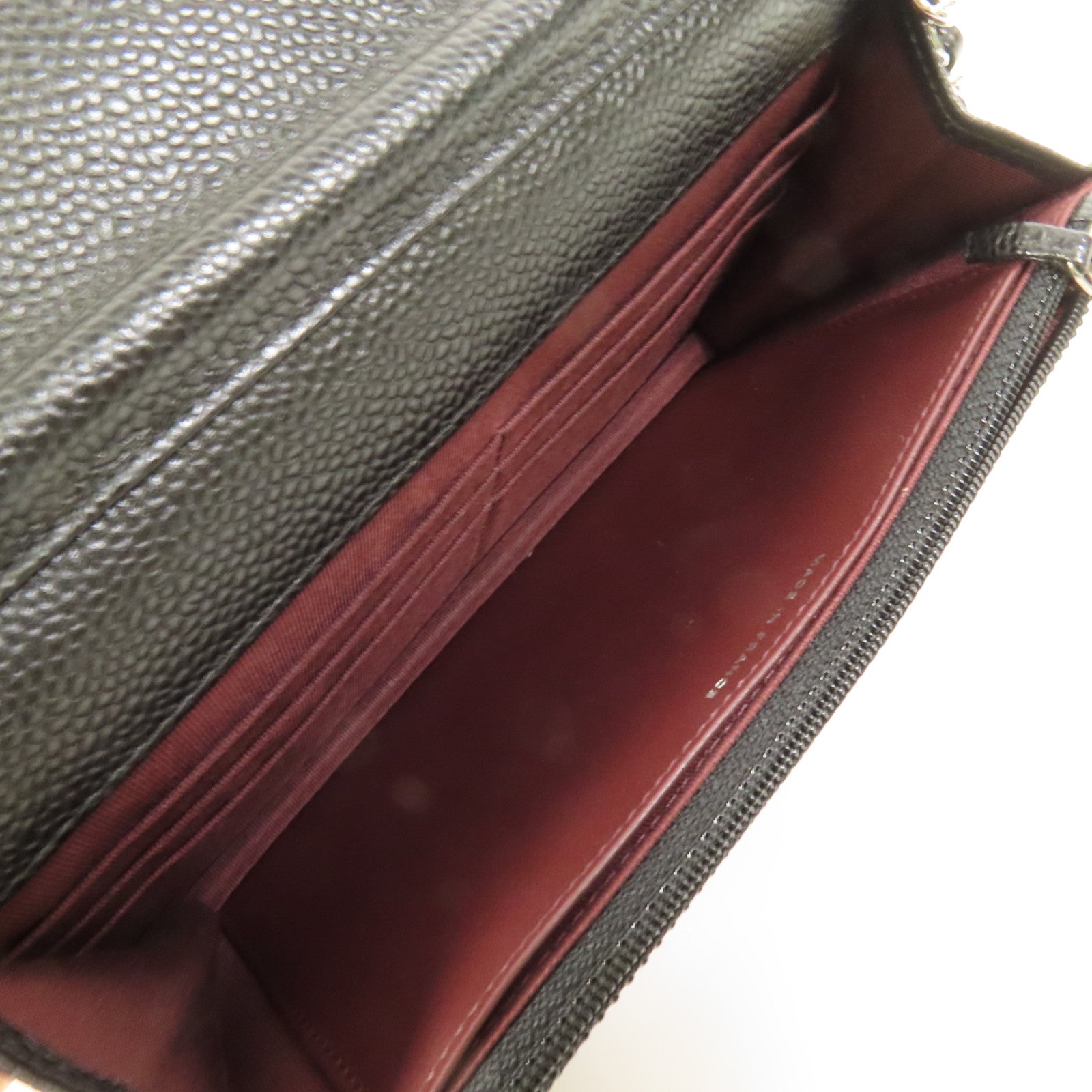 CHANEL 牛皮皮革WOC Wallet On Chain銀扣鏈帶肩背袋