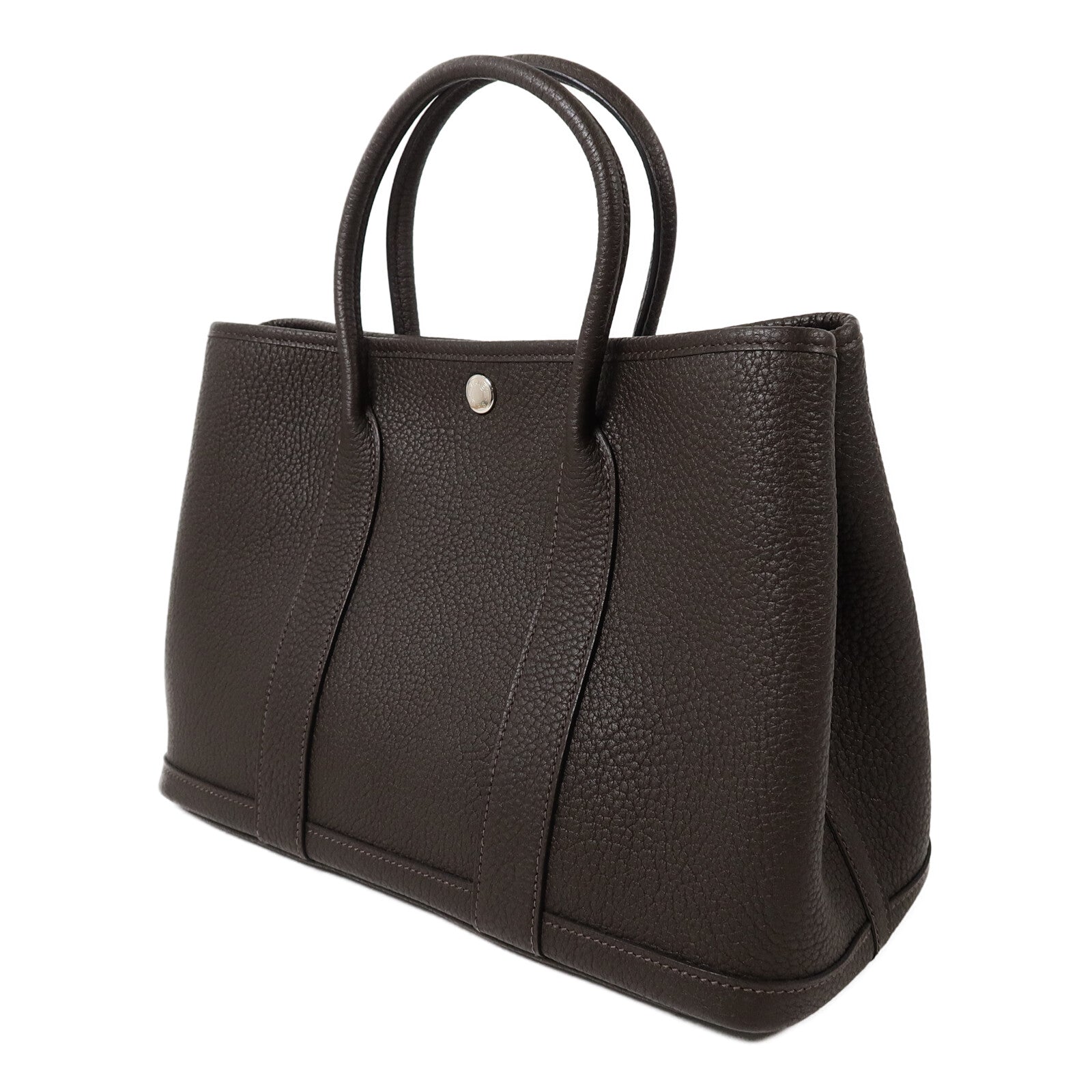 HERMES Negonda皮革Garden Party TPM手挽袋Ebene