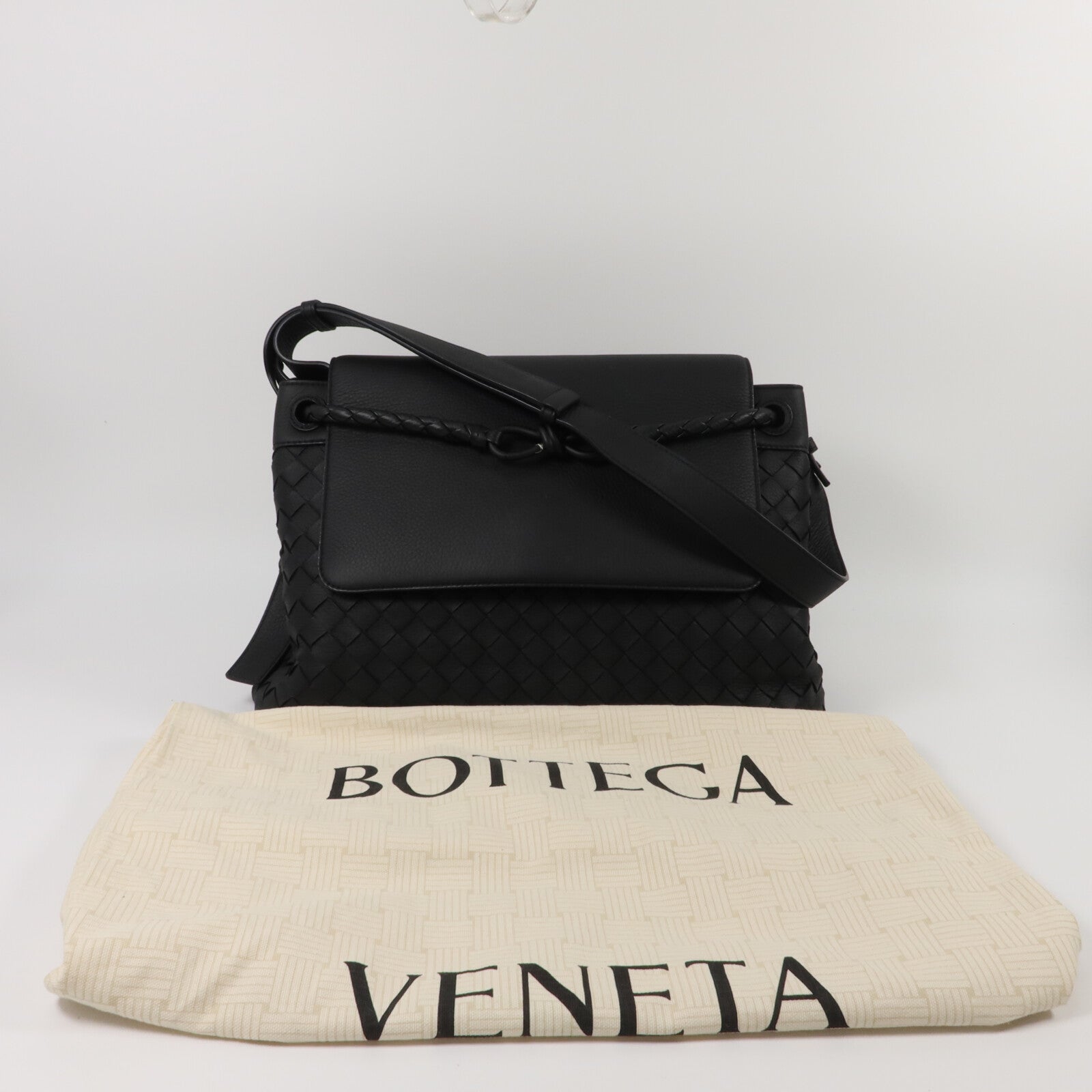 BOTTEGA VENETA 鹿皮皮革Andiamo Message肩背袋