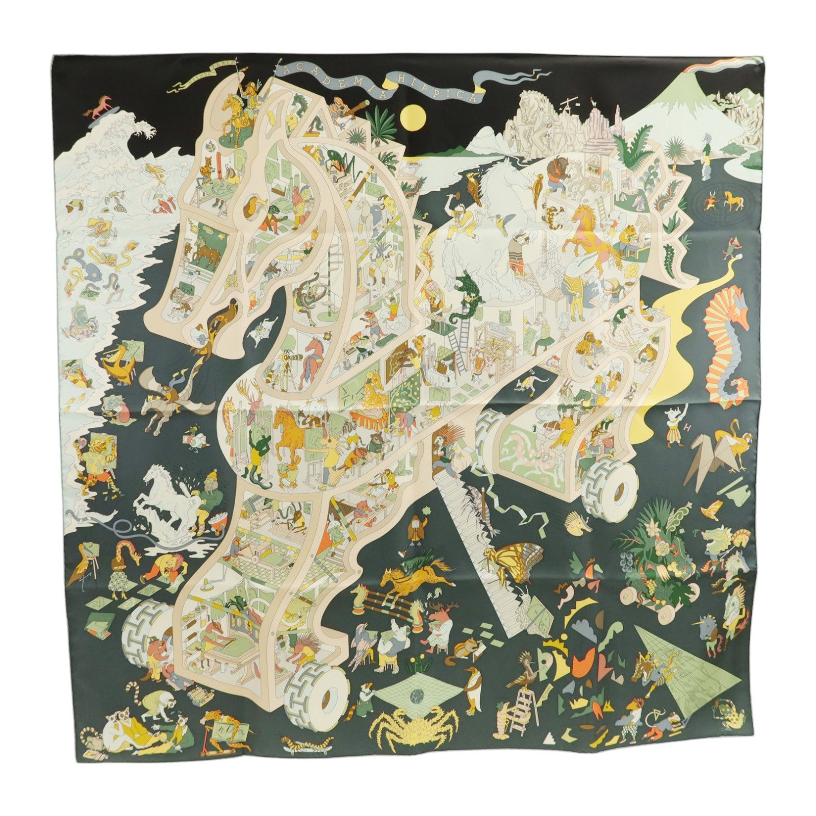 HERMES 絲質Scarf 90x90絲巾