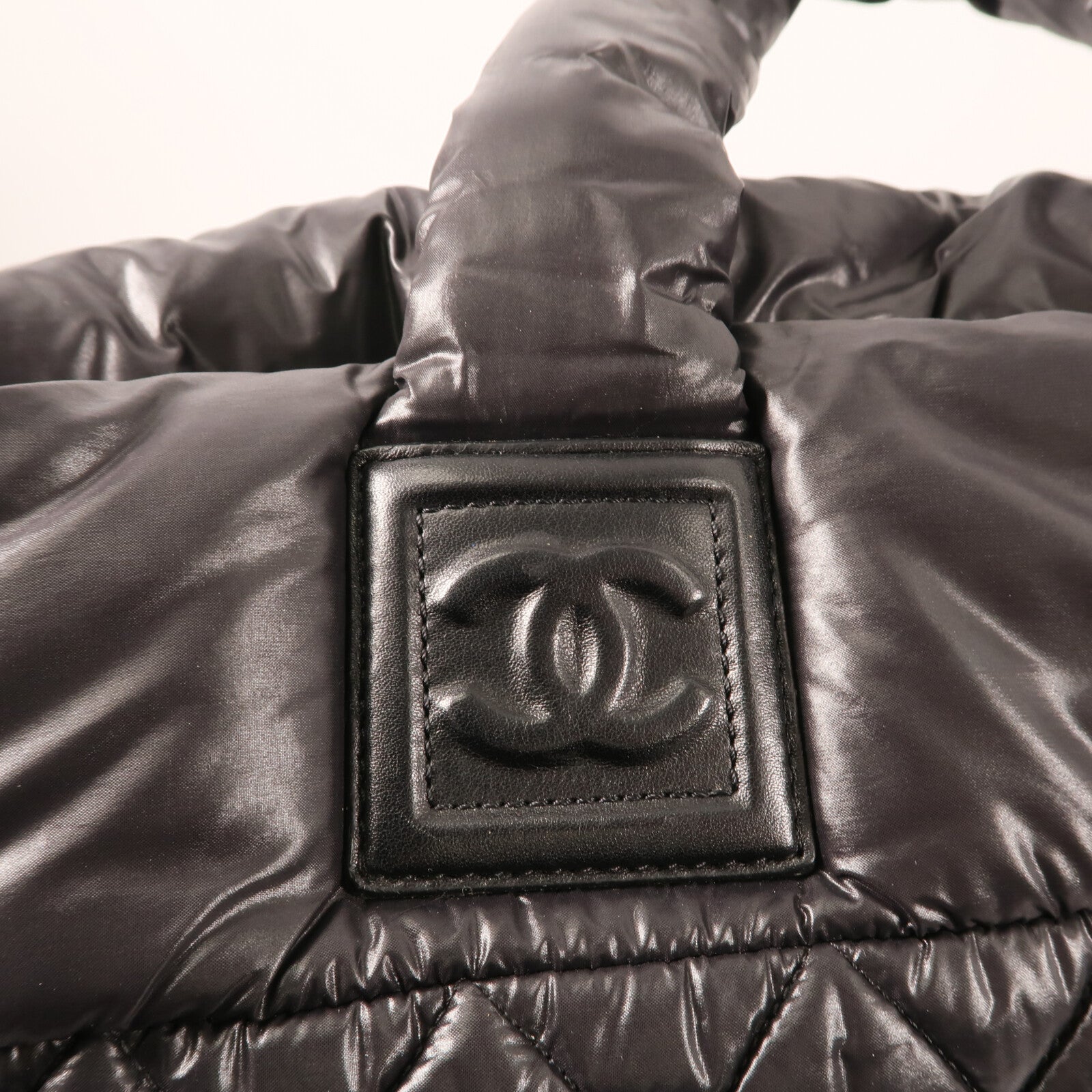 CHANEL 【激減優惠】尼龍Coco Cocoon Tote Bag銀扣手挽袋