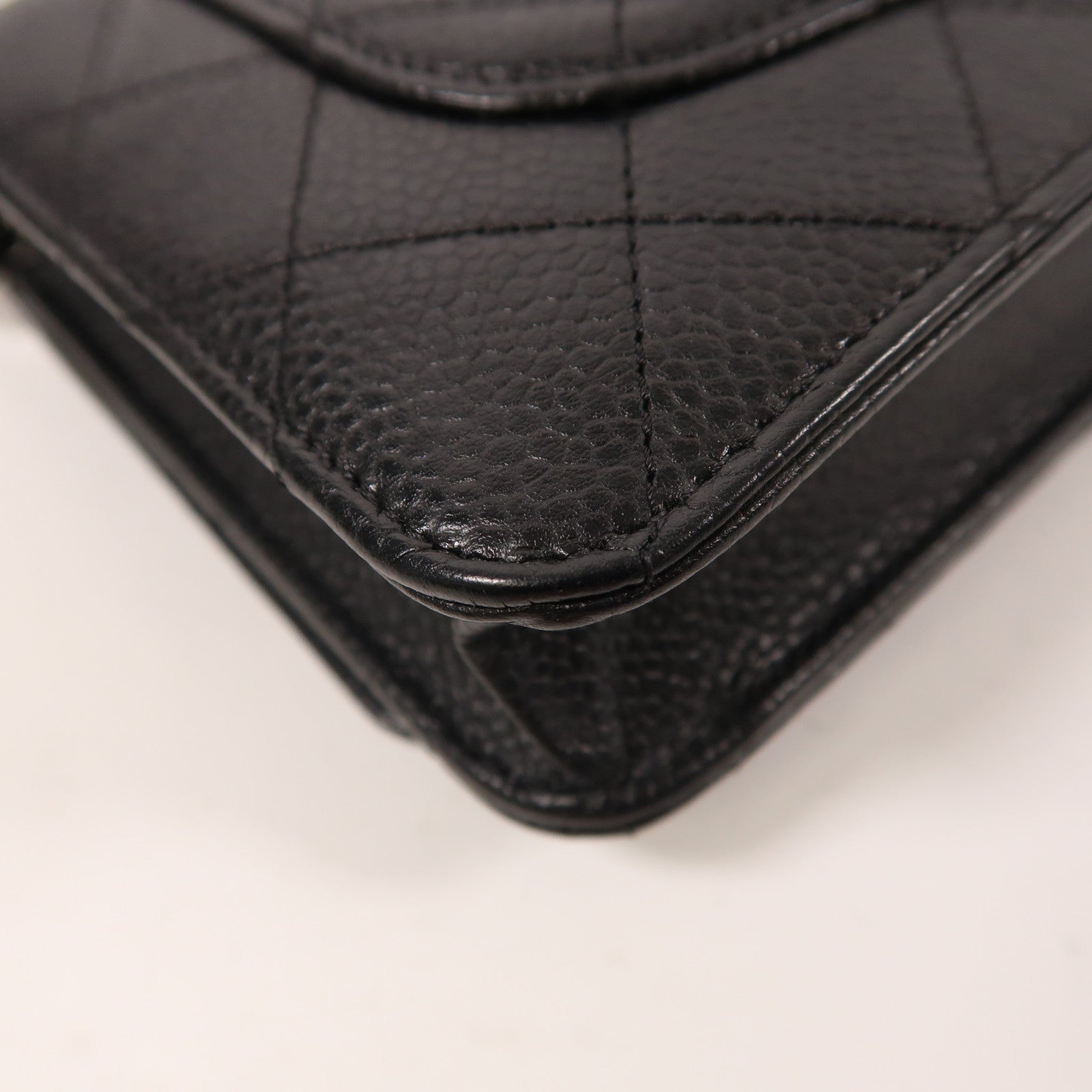 CHANEL 牛皮皮革WOC Wallet On Chain銀扣鏈帶肩背袋