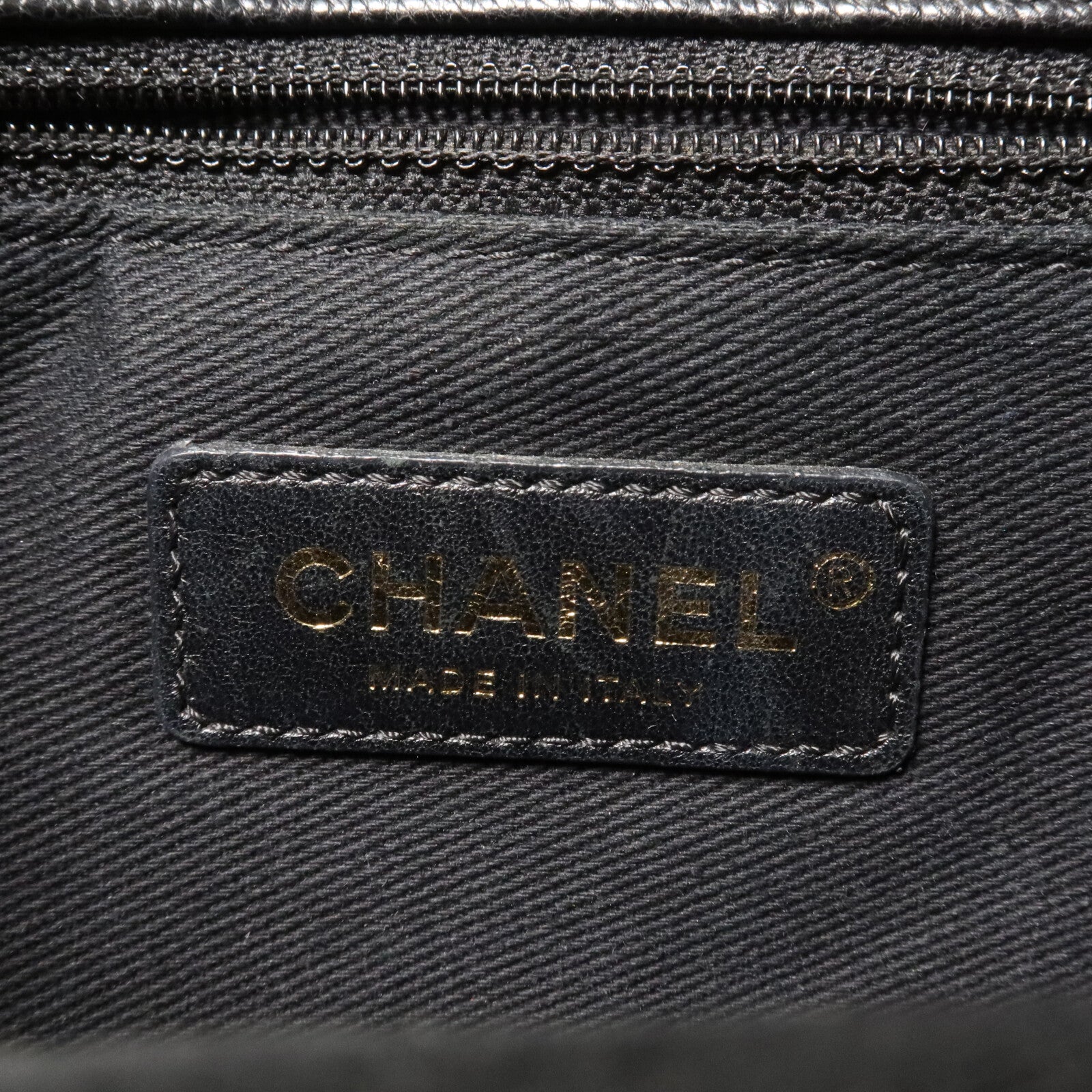 CHANEL 牛皮皮革Backpack鏈帶背包