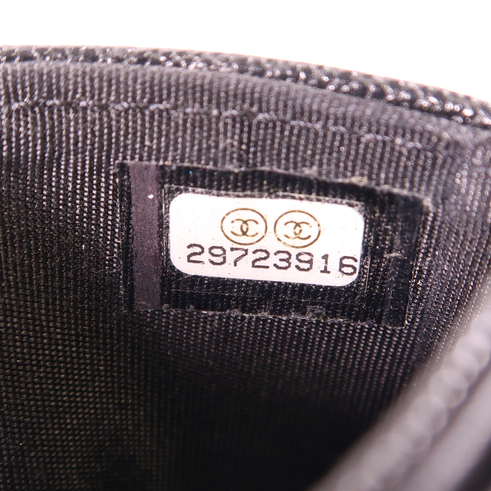 CHANEL 牛皮皮革Card Case銀扣卡片套