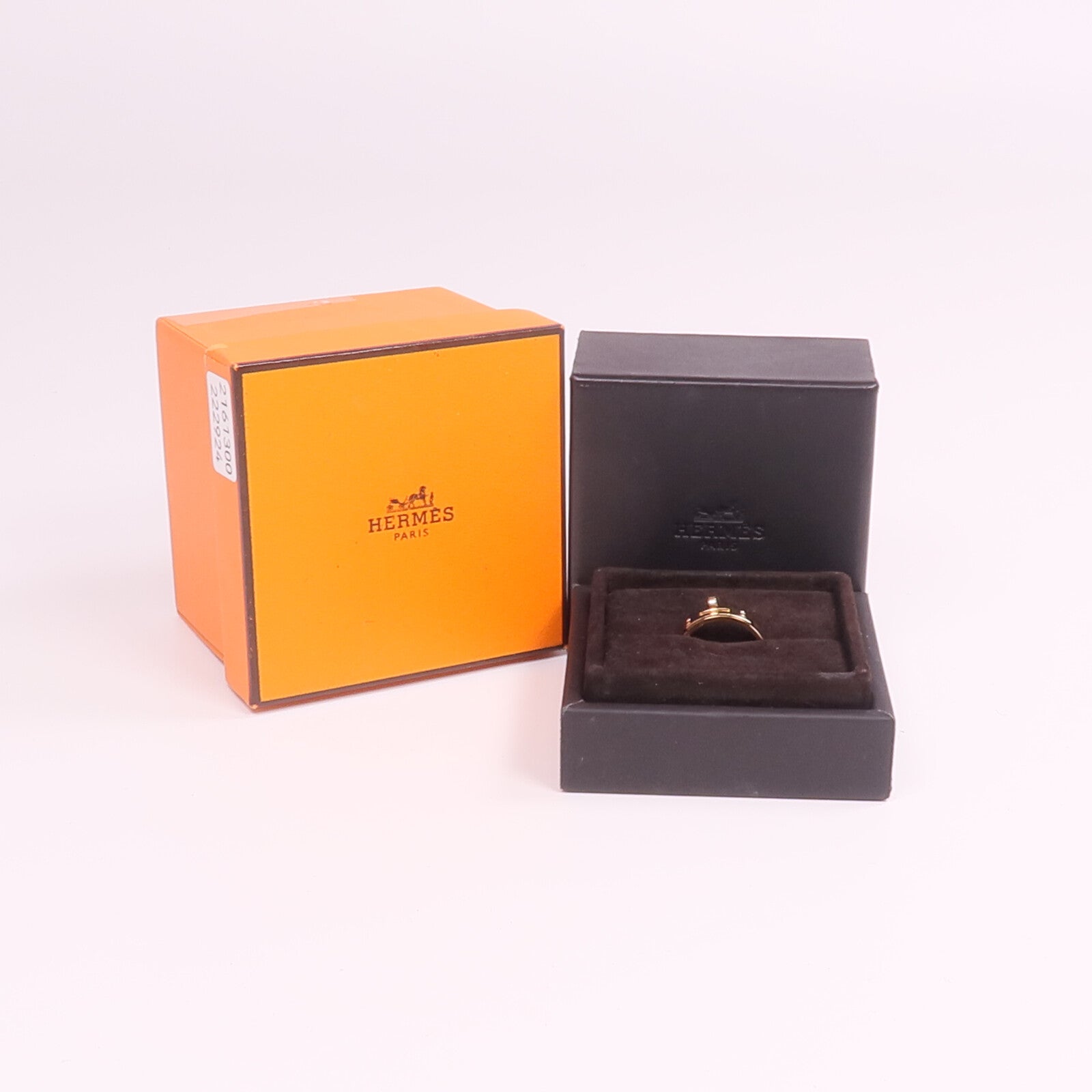 HERMES 【激減優惠】18K玫瑰金Kelly Ring鑽石戒指Hermes#53/US#6.5