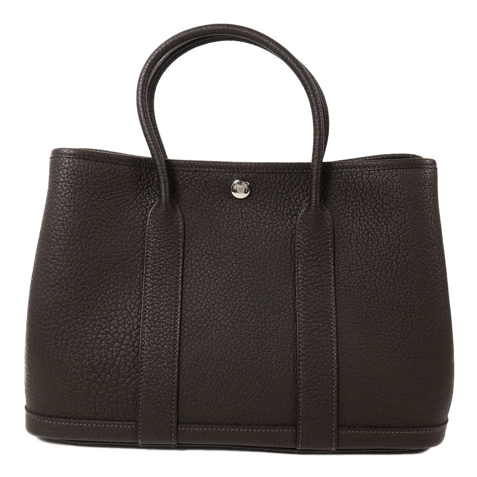 HERMES Negonda皮革Garden Party TPM手挽袋Ebene