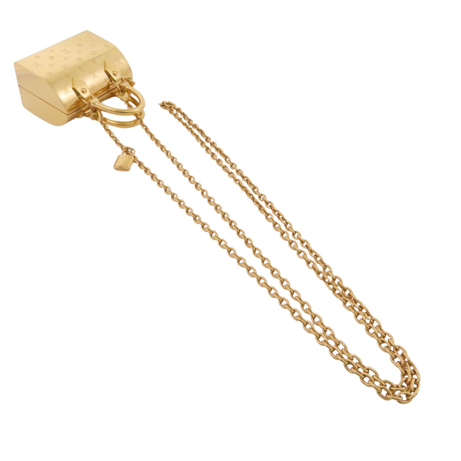 LOUIS VUITTON 金屬Speedy Charm Bag金扣鏈帶掛飾