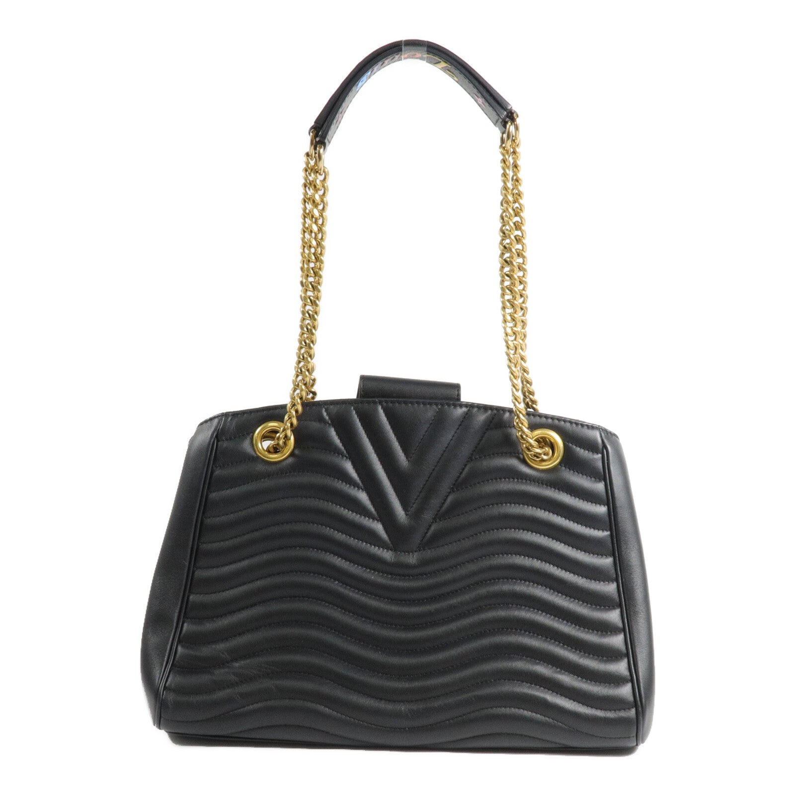 LOUIS VUITTON 牛皮皮革New Wave Chain Tote鏈帶肩背袋